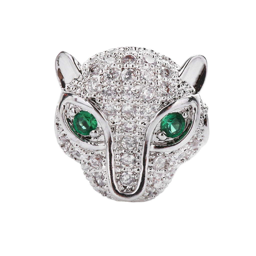 Malahill excellent quality cubic zirconia paved brass beads for jewelry making, sold per box 10 pieces inside