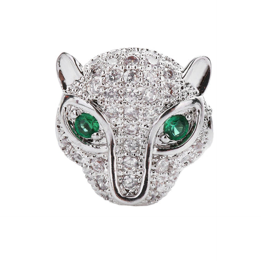 Malahill excellent quality cubic zirconia paved brass beads for jewelry making, sold per box 10 pieces inside