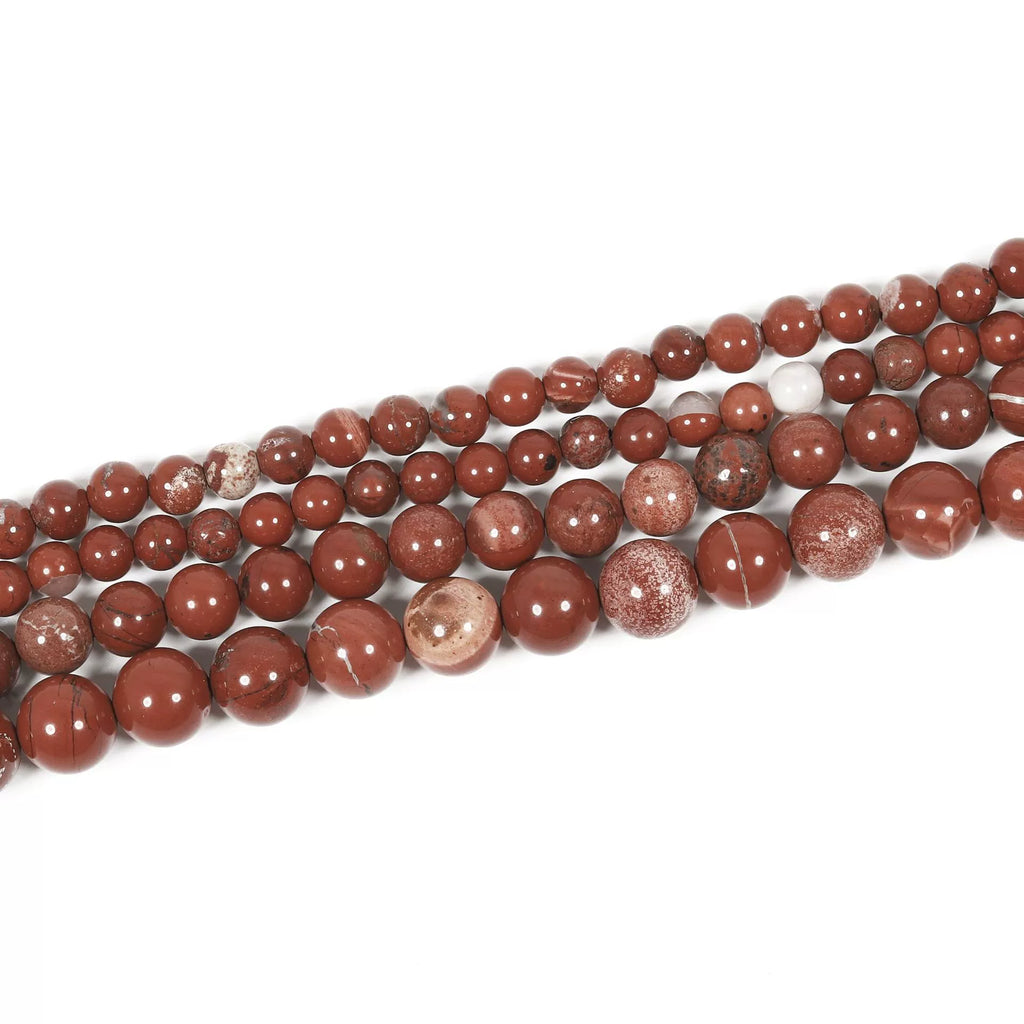 Malahill gemstone beads for jewelry making, sold per bag 5 strands inside, Red Jasper beads