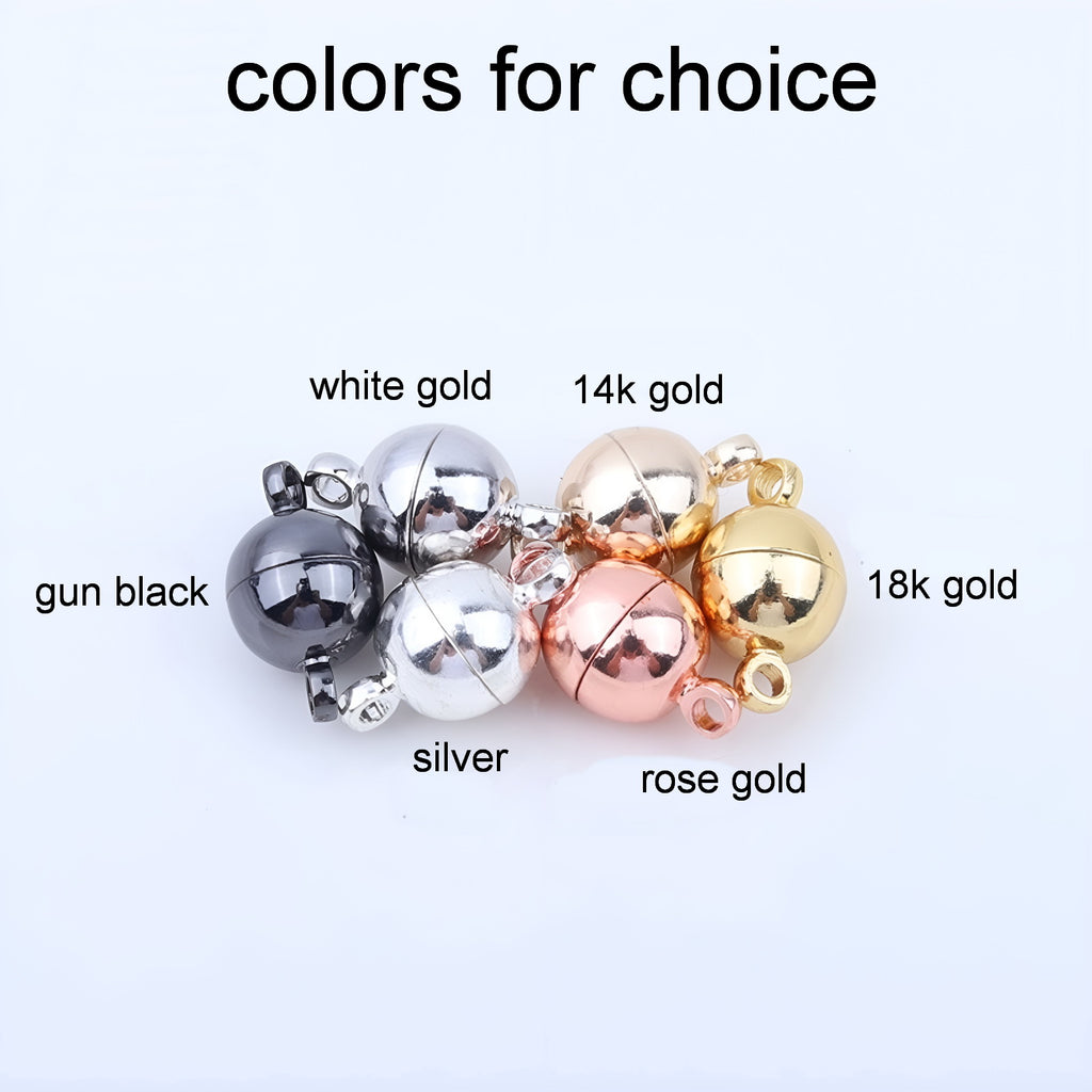 Malahill Excellent Quality Jewelry Accesory Round Clasp for Jewelry making 10 Pieces