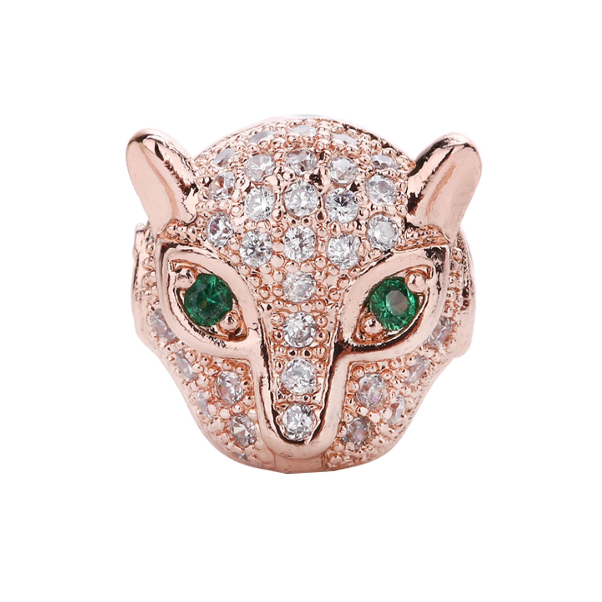 Malahill excellent quality cubic zirconia paved brass beads for jewelry making, sold per box 10 pieces inside