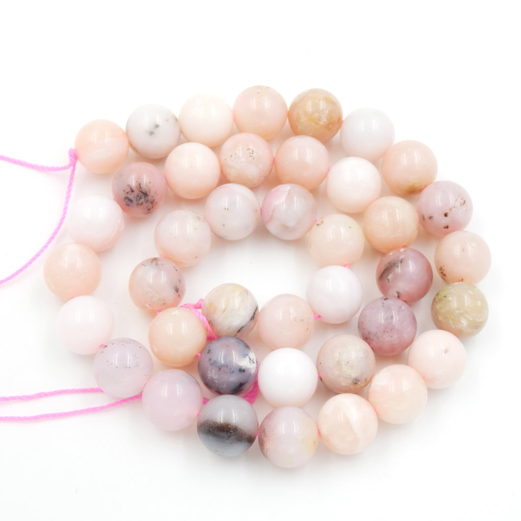 Malahill gemstone beads for jewelry making, sold per bag 5 strands inside, Pink Opal beads