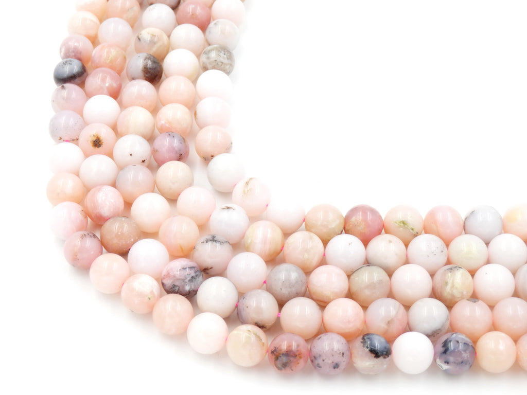 Malahill gemstone beads for jewelry making, sold per bag 5 strands inside, Pink Opal beads
