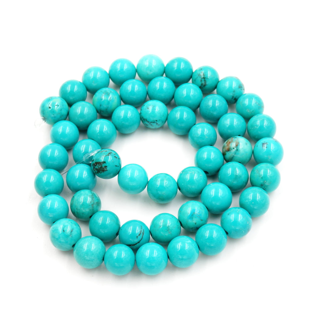 Malahill gemstone beads for jewelry making, sold per bag 5 strands inside, Green Howlite Turquoise beads