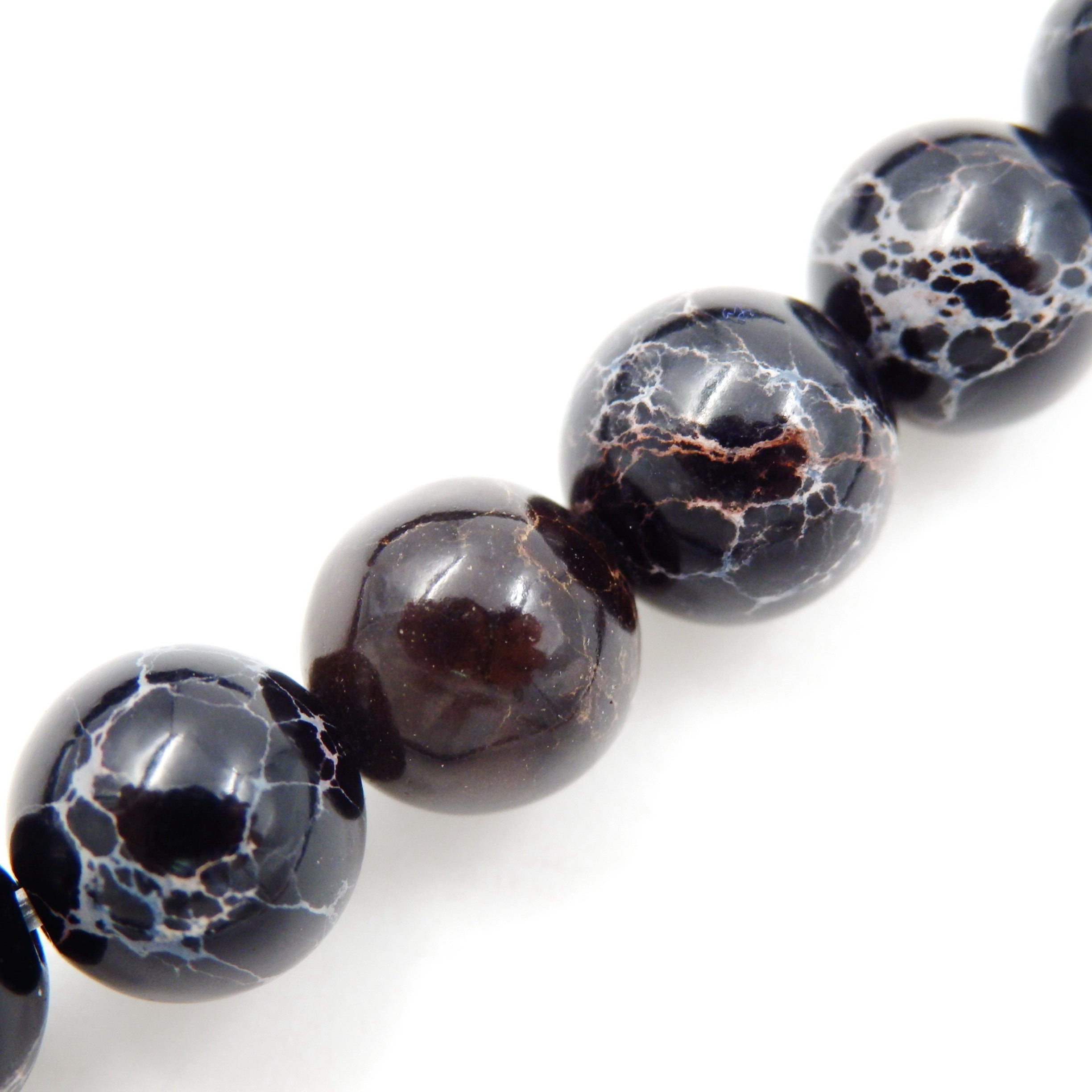 Malahill gemstone beads for jewelry making, sold per bag 5 strands inside, Black Imperial Jasper beads