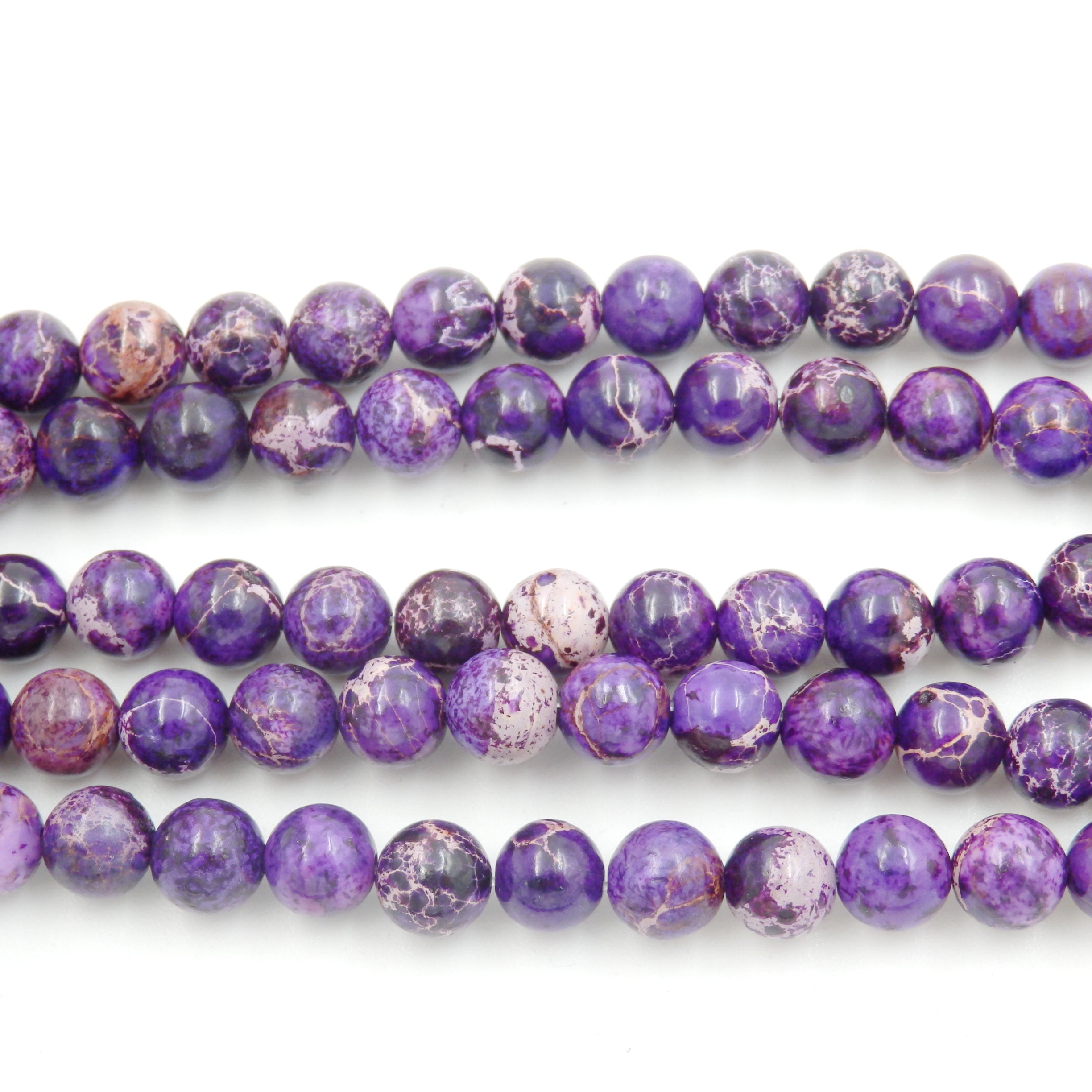Malahill gemstone beads for jewelry making, sold per bag 5 strands inside, Purple Imperial Jasper beads