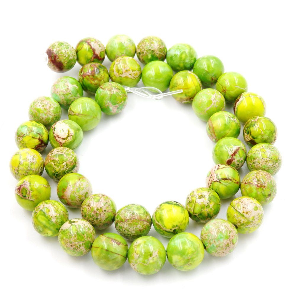 Malahill gemstone beads for jewelry making, sold per bag 5 strands inside, Green Imperial Jasper beads