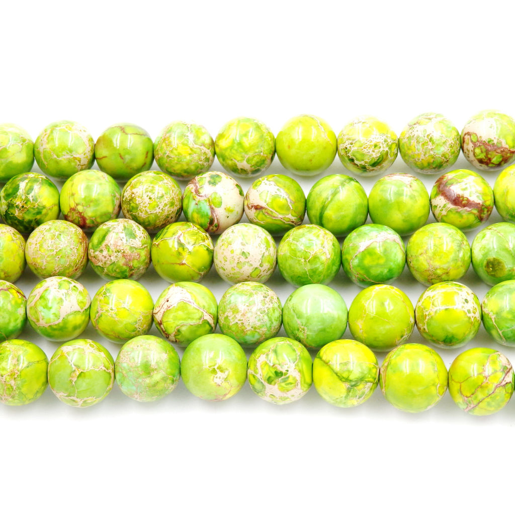 Malahill gemstone beads for jewelry making, sold per bag 5 strands inside, Green Imperial Jasper beads
