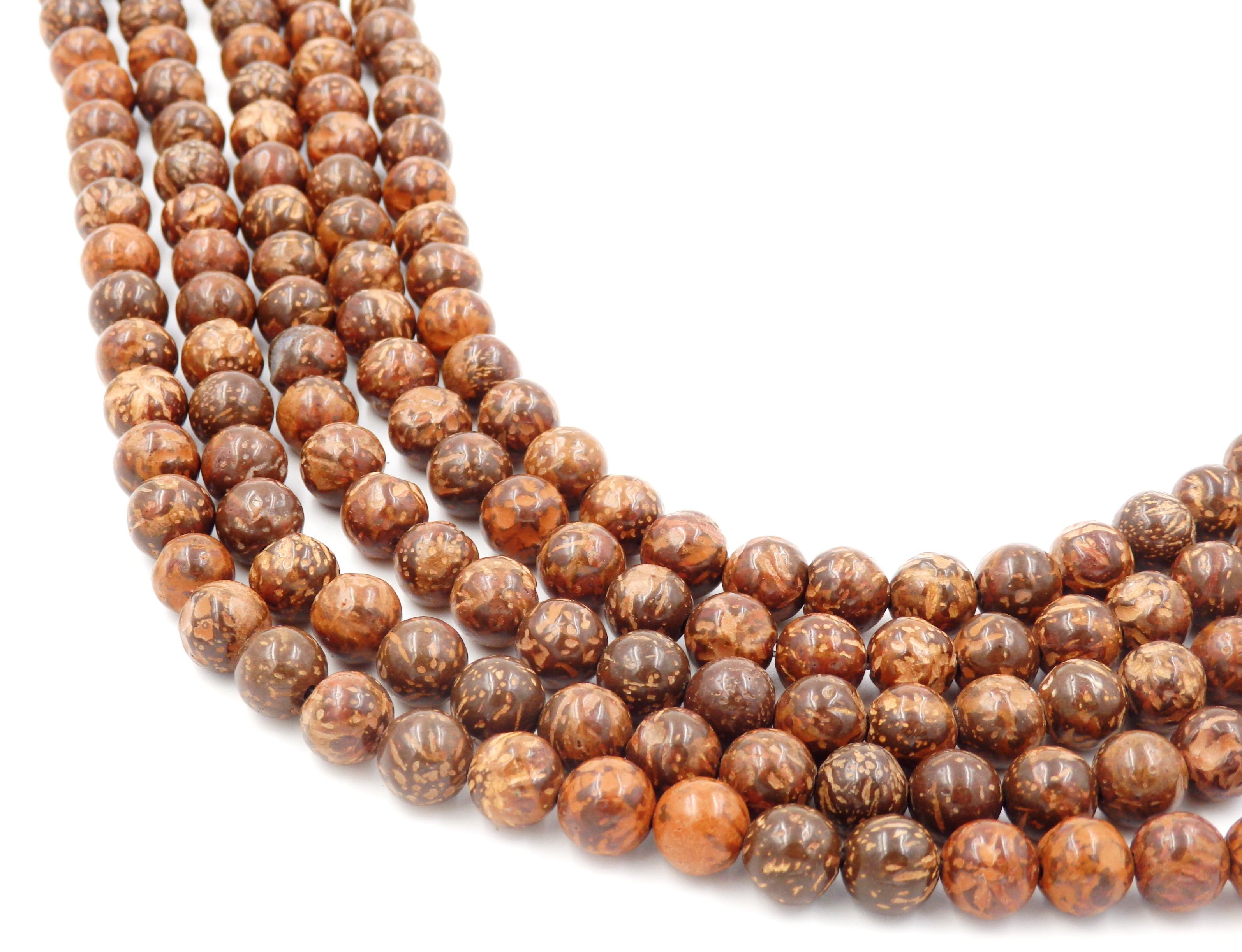 Malahill gemstone beads for jewelry making, sold per bag 5 strands inside, Airslake Jasper beads