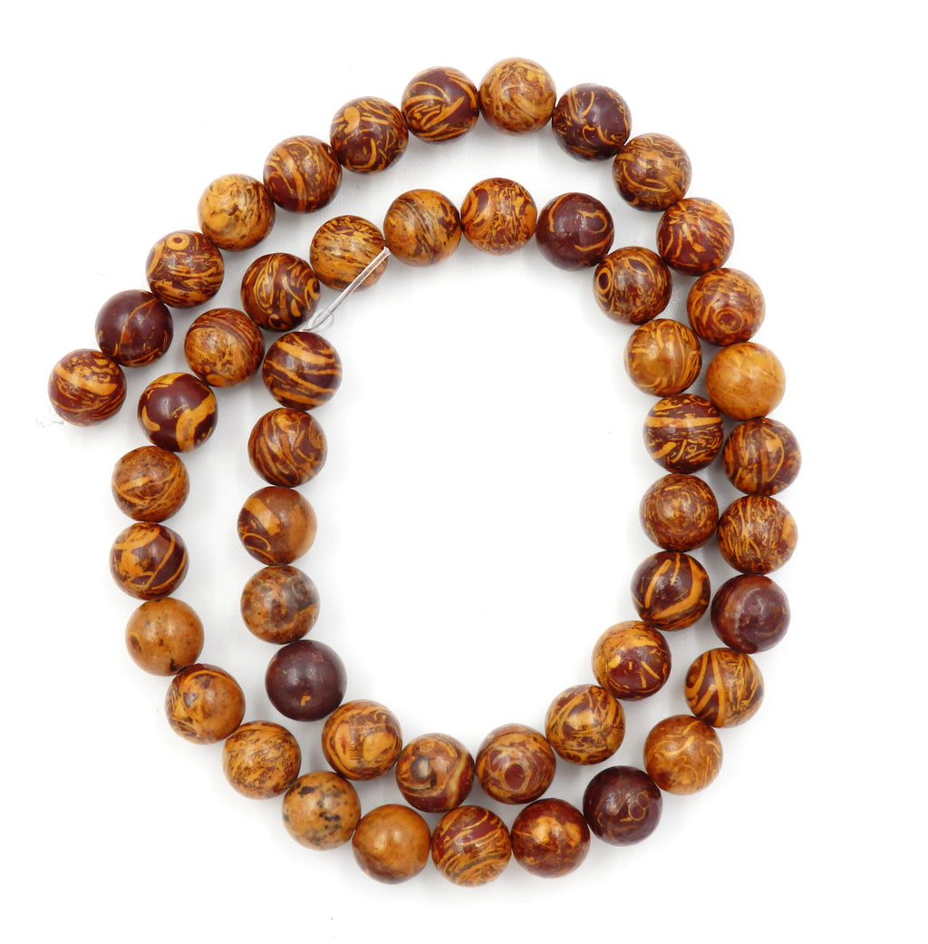 Malahill gemstone beads for jewelry making, sold per bag 5 strands inside, Elephone Skin Jasper beads