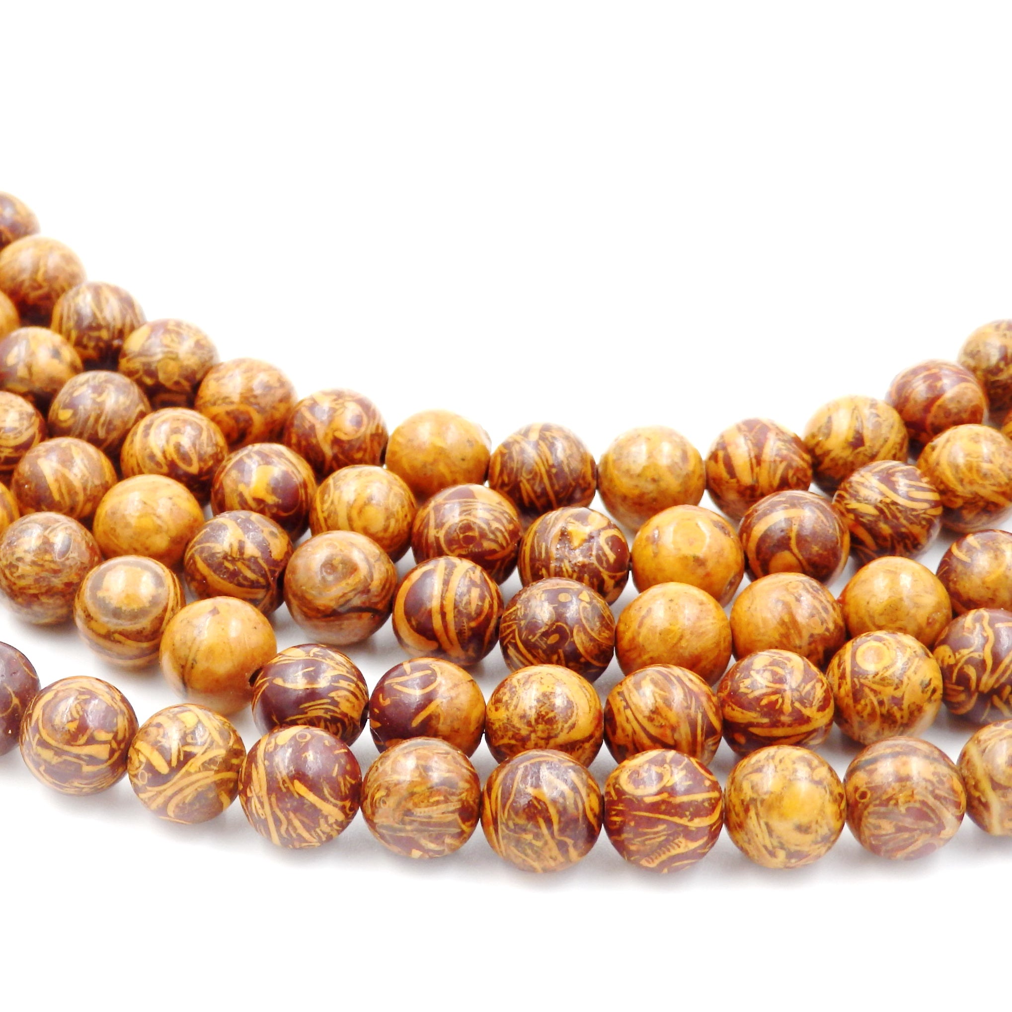 Malahill gemstone beads for jewelry making, sold per bag 5 strands inside, Elephone Skin Jasper beads