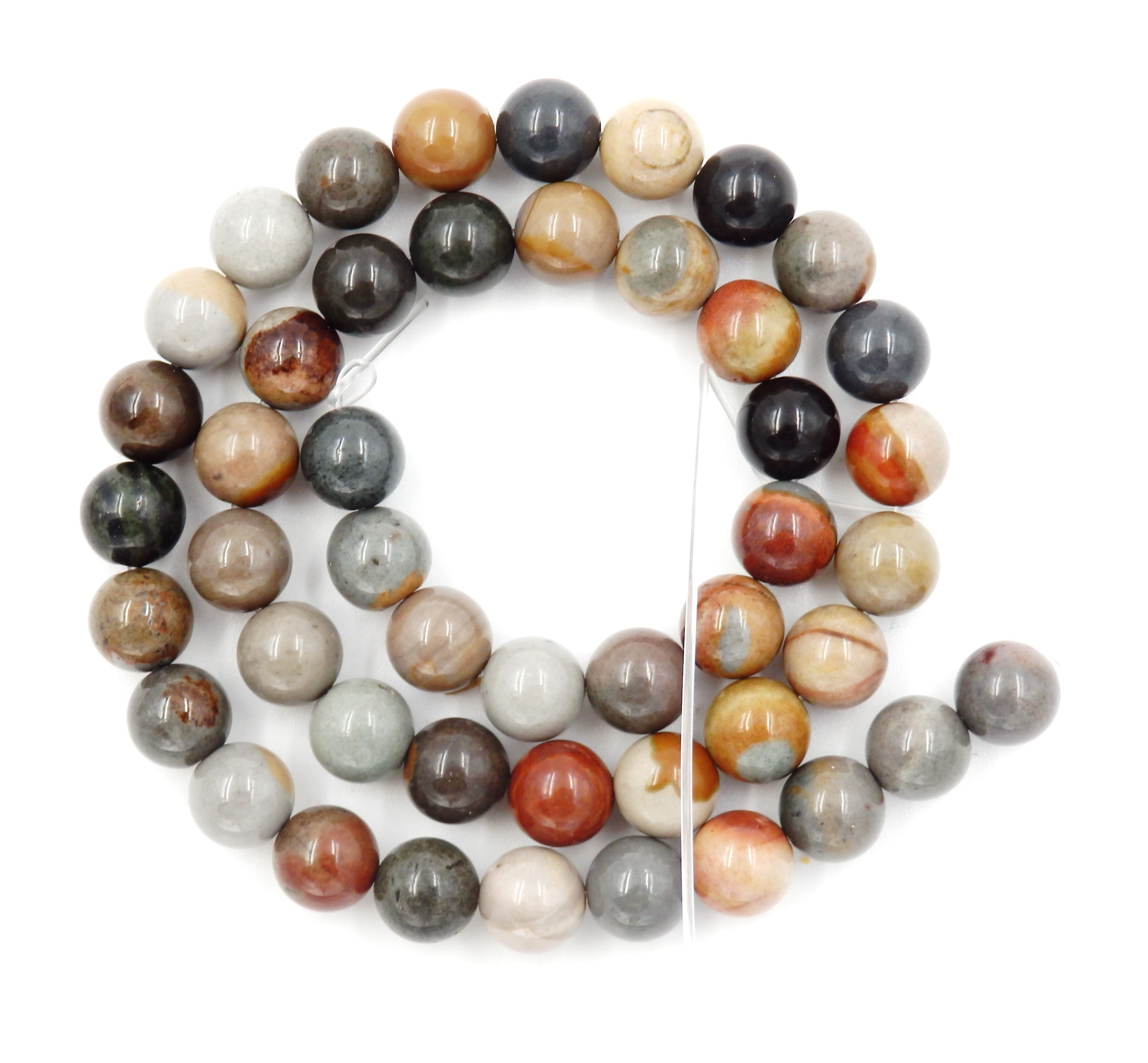 Malahill gemstone beads for jewelry making, sold per bag 5 strands inside, Ocean Jasper beads