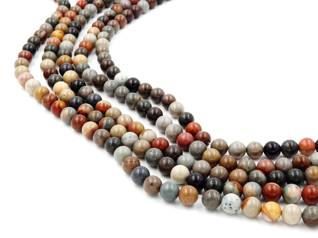 Malahill gemstone beads for jewelry making, sold per bag 5 strands inside, Ocean Jasper beads