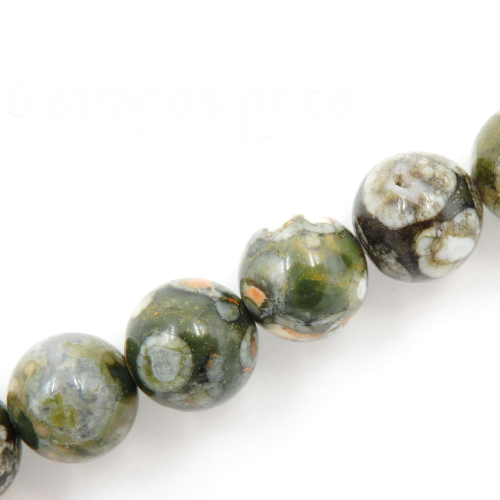 Malahill gemstone beads for jewelry making, sold per bag 5 strands inside, Rhyolite beads