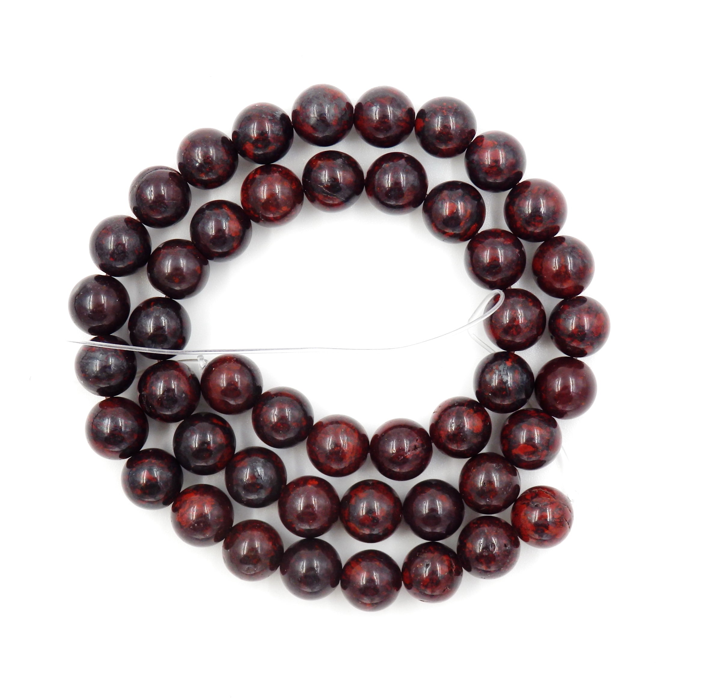 Malahill gemstone beads for jewelry making, sold per bag 5 strands inside, Poppy Jasper beads