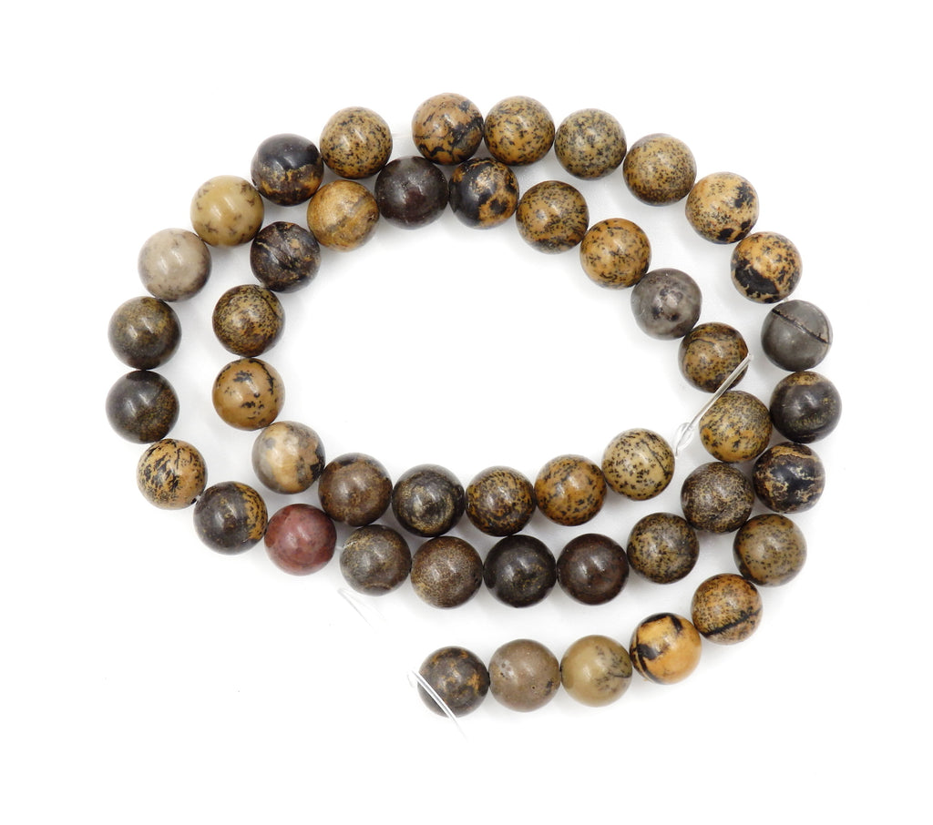 Malahill gemstone beads for jewelry making, sold per bag 5 strands inside, Flower Stone beads