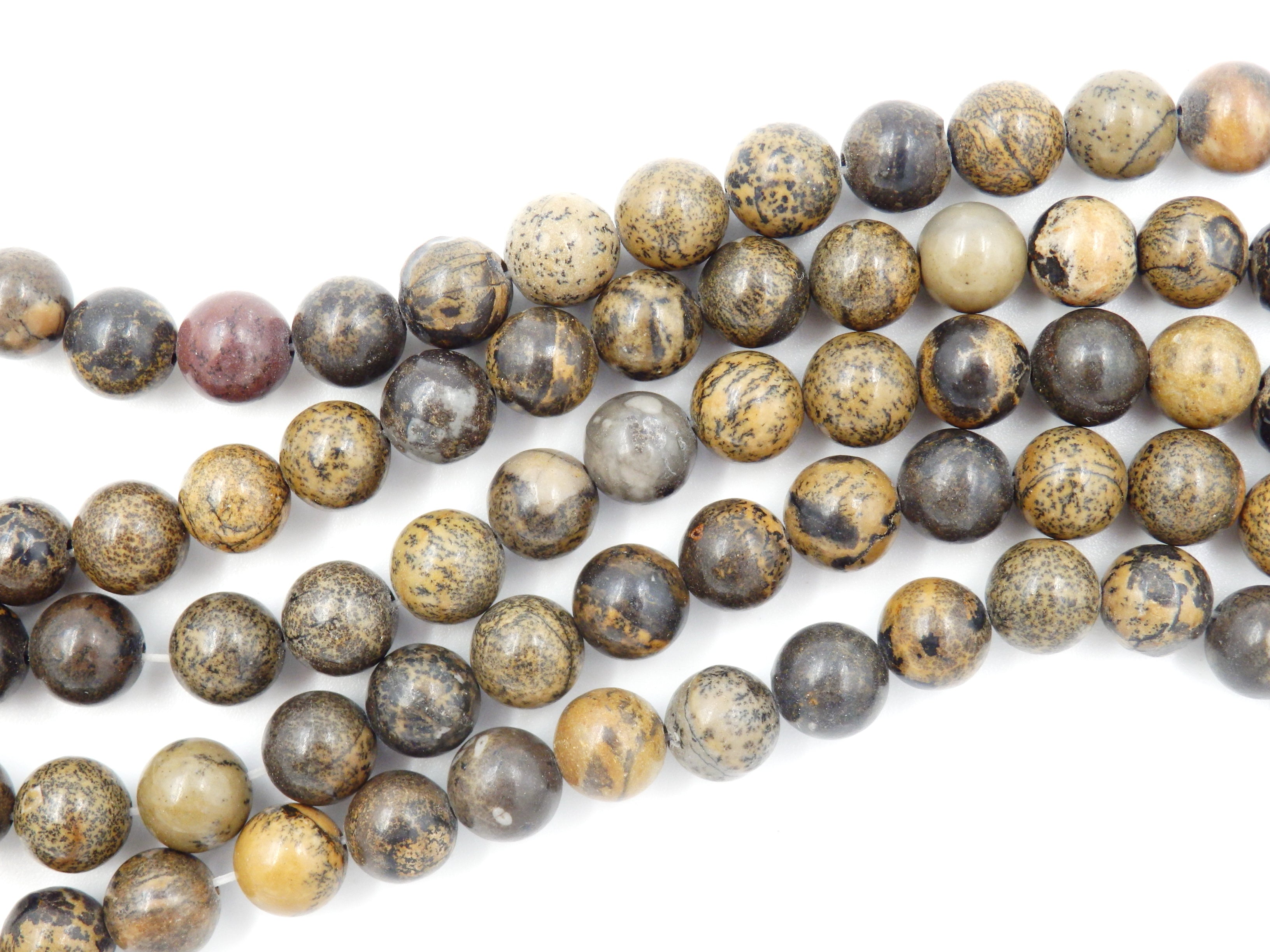 Malahill gemstone beads for jewelry making, sold per bag 5 strands inside, Flower Stone beads