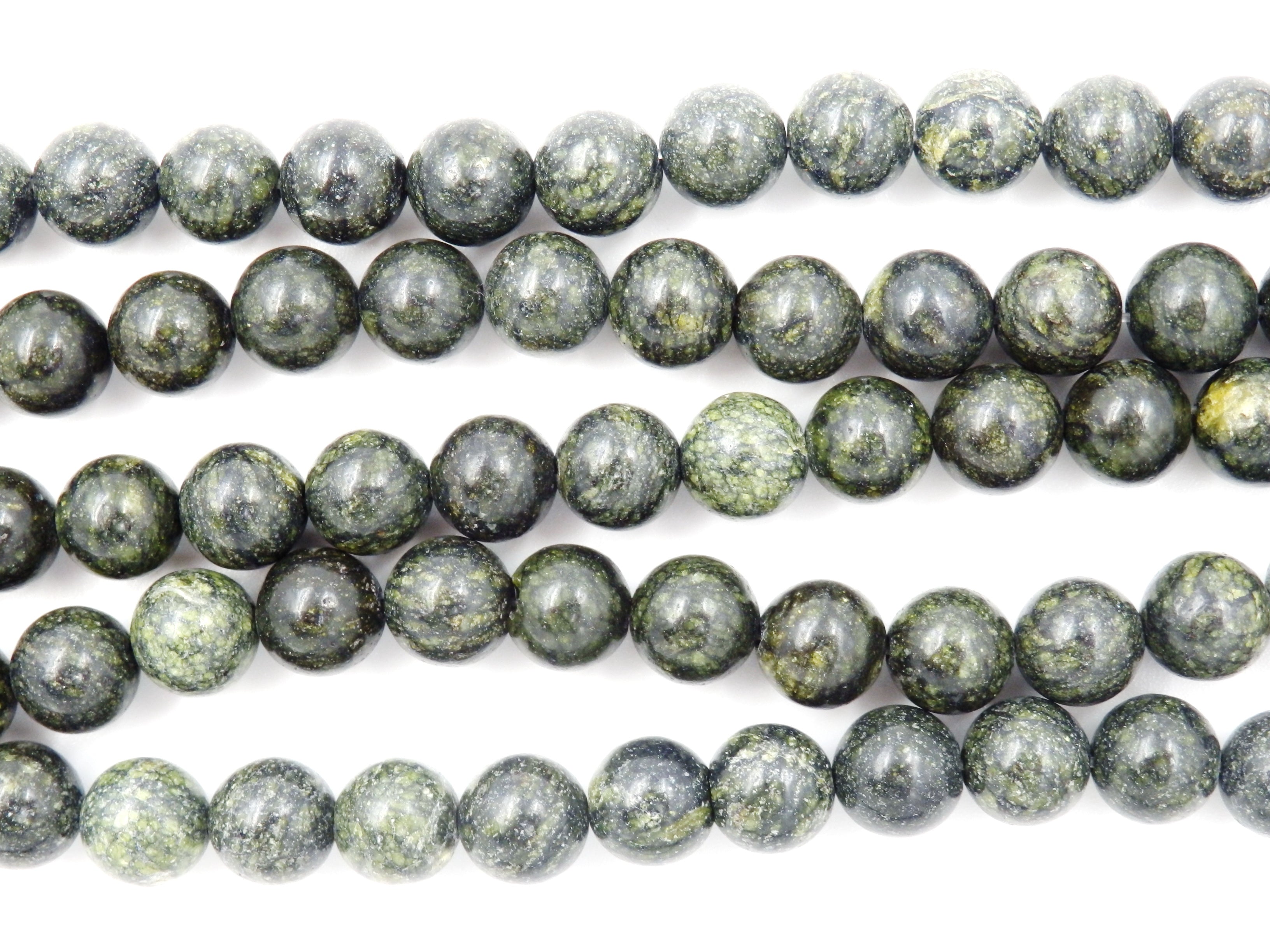 Malahill gemstone beads for jewelry making, sold per bag 5 strands inside, Green Serpentine beads