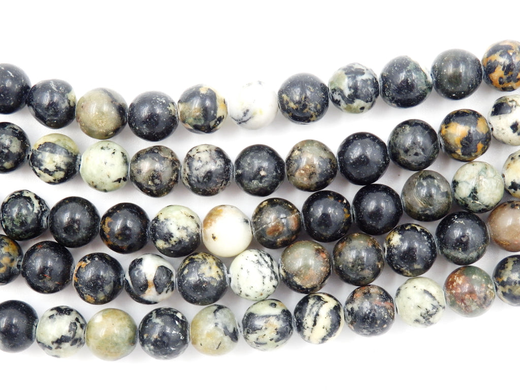 Malahill gemstone beads for jewelry making, sold per bag 5 strands inside, Black Turquoise beads