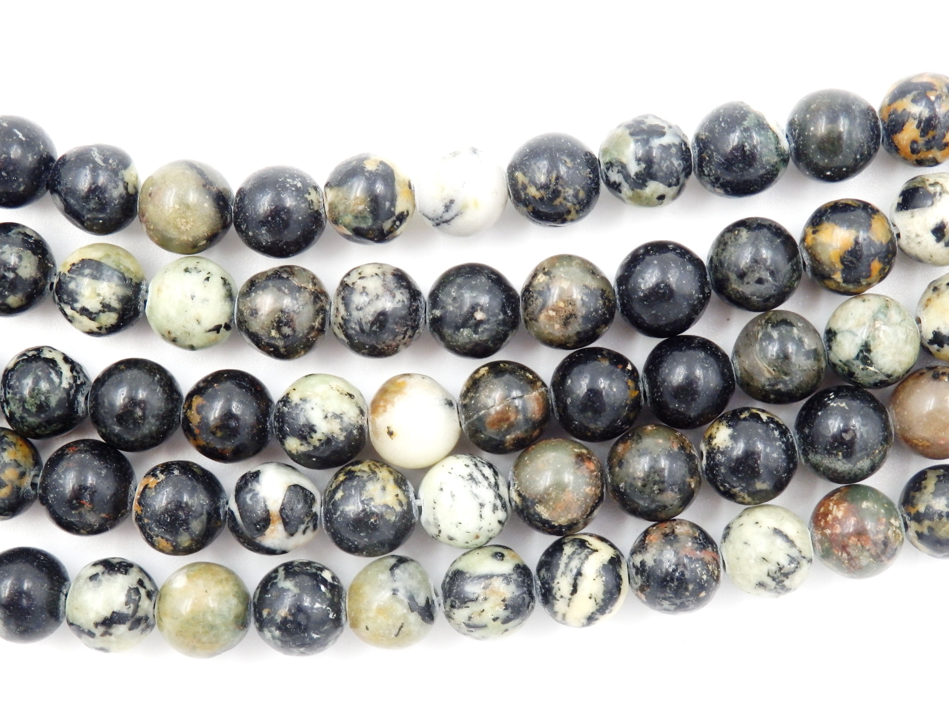 Malahill gemstone beads for jewelry making, sold per bag 5 strands inside, Black Turquoise beads