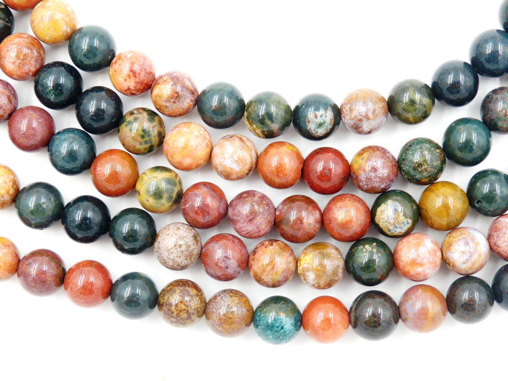 Malahill gemstone beads for jewelry making, sold per bag 5 strands inside, Ocean Agate beads