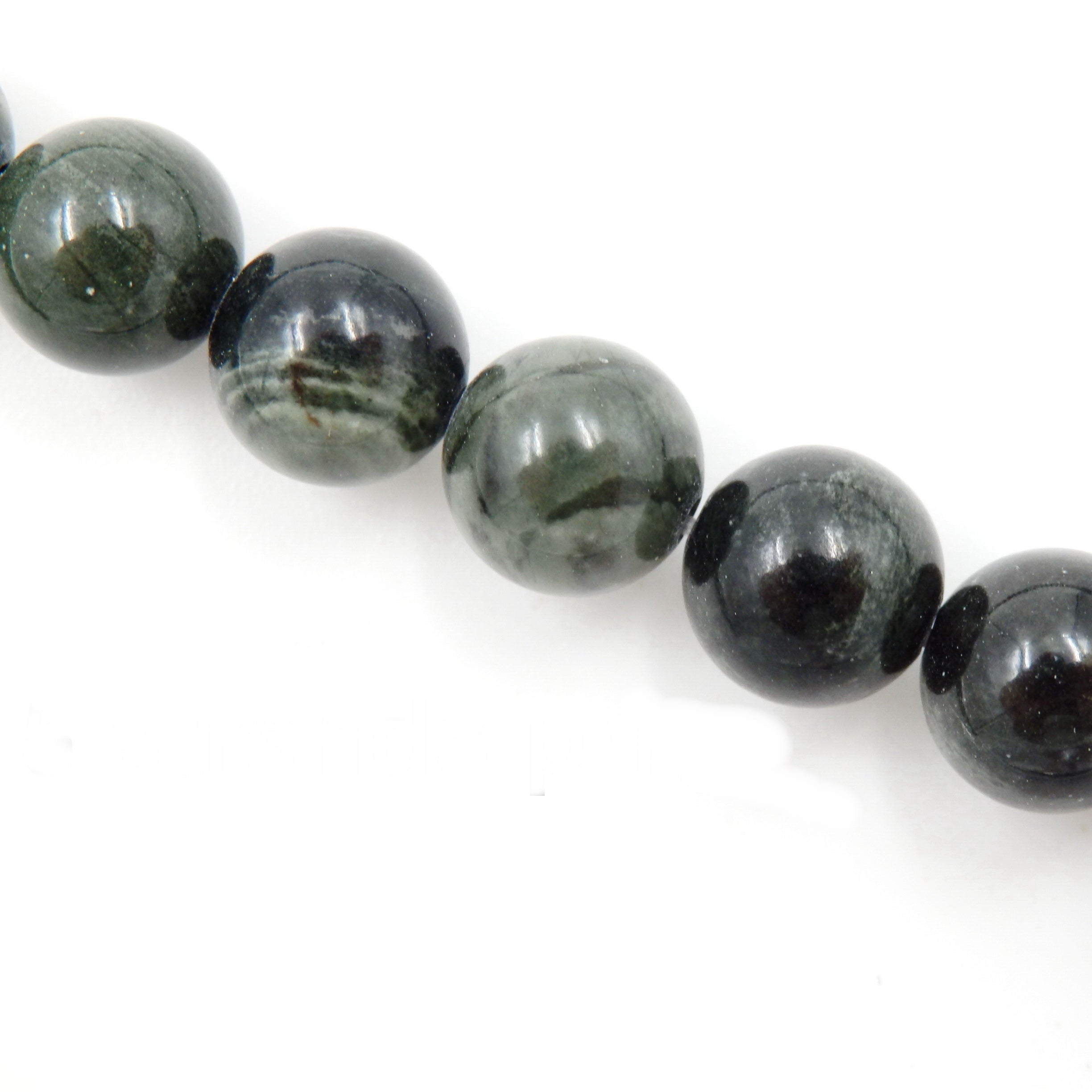 Malahill gemstone beads for jewelry making, sold per bag 5 strands inside, Green Sand Stone beads