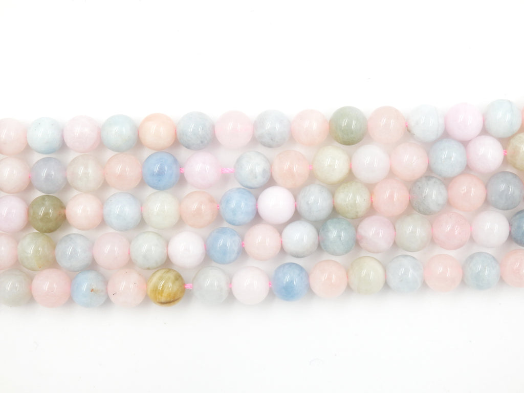 Malahill gemstone beads for jewelry making, sold per bag 5 strands inside, Morganite beads