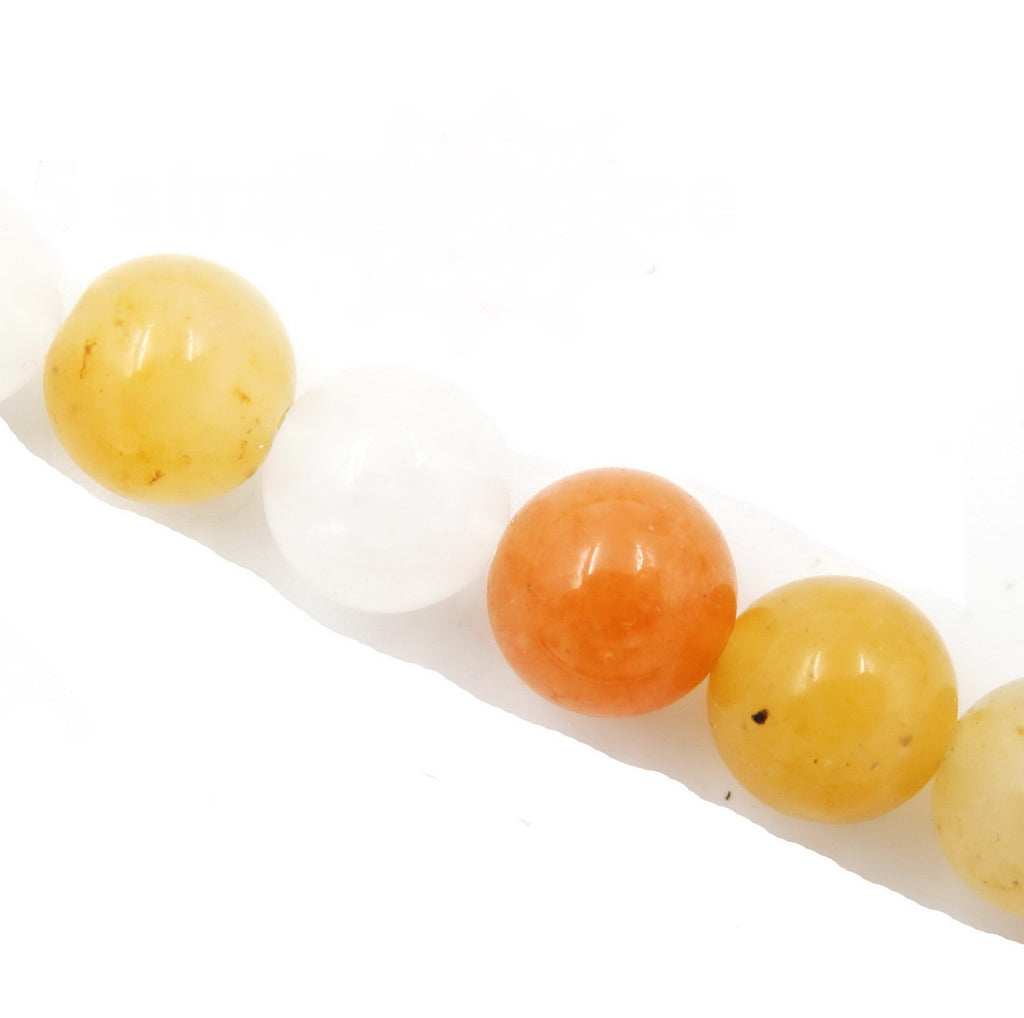 Malahill gemstone beads for jewelry making, sold per bag 5 strands inside, Mix-color Jade beads