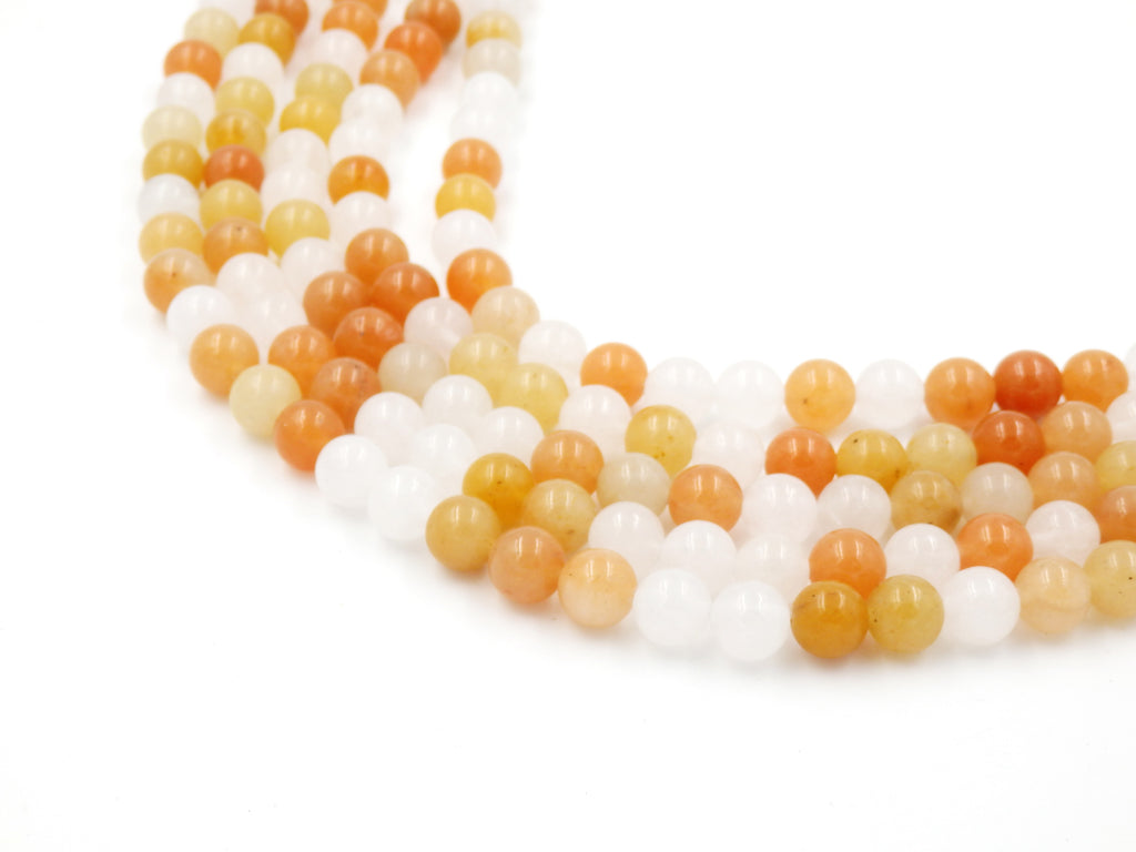Malahill gemstone beads for jewelry making, sold per bag 5 strands inside, Mix-color Jade beads