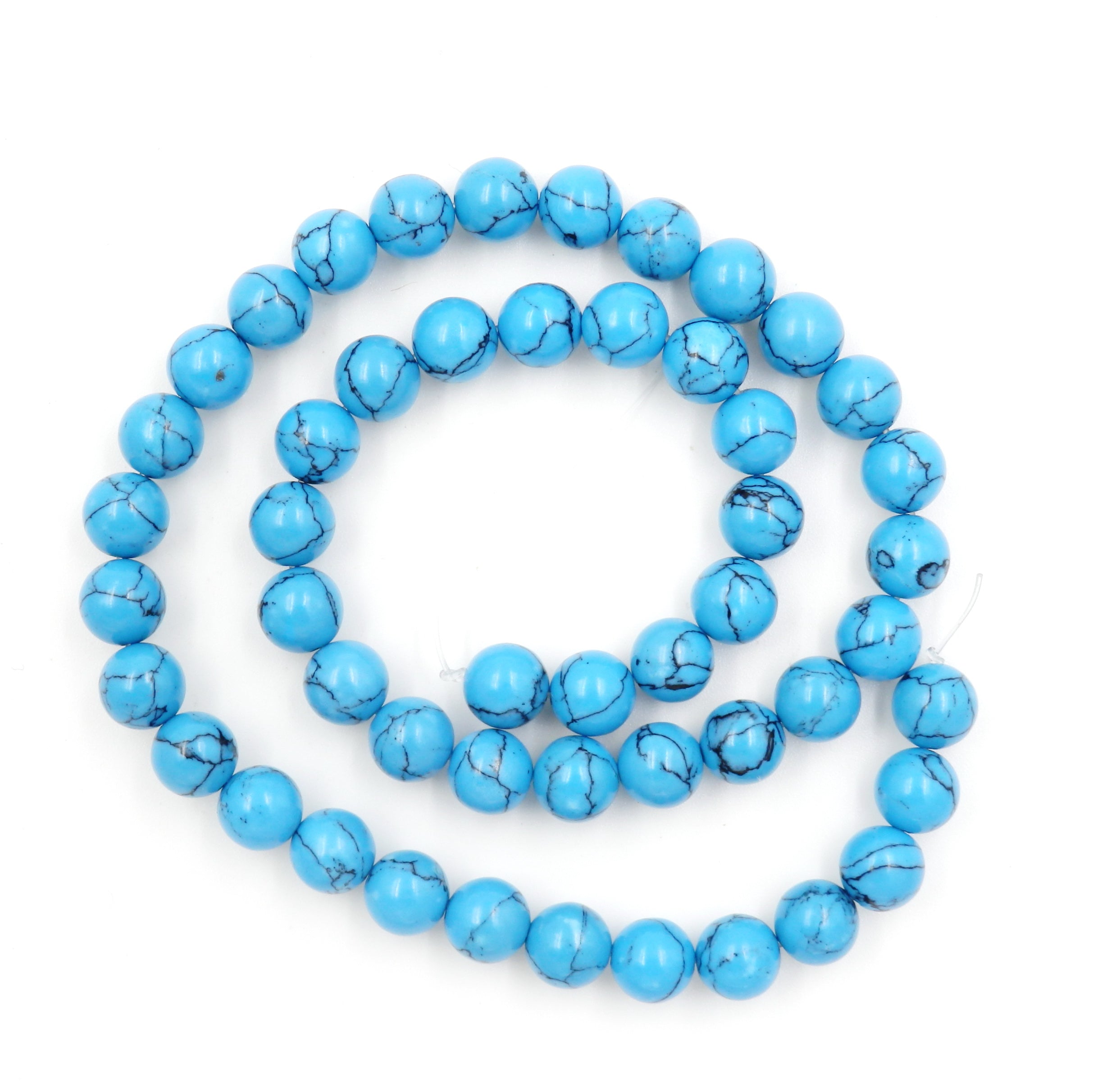 Malahill gemstone beads for jewelry making, sold per bag 5 strands inside, Black Stripe Turquoise Synthetic beads
