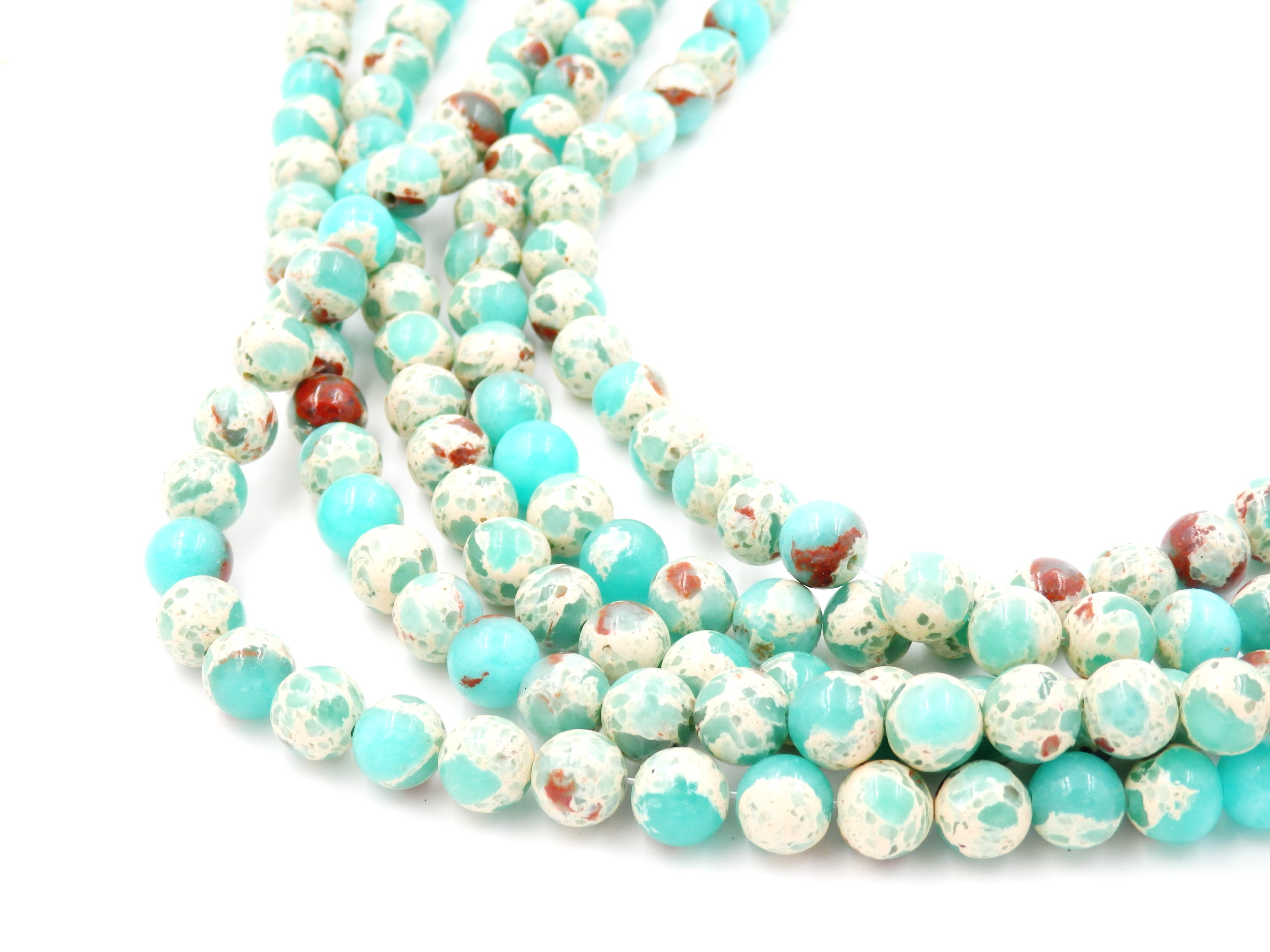 Malahill gemstone beads for jewelry making, sold per bag 5 strands inside, Green Agalmatolite Synthetic beads