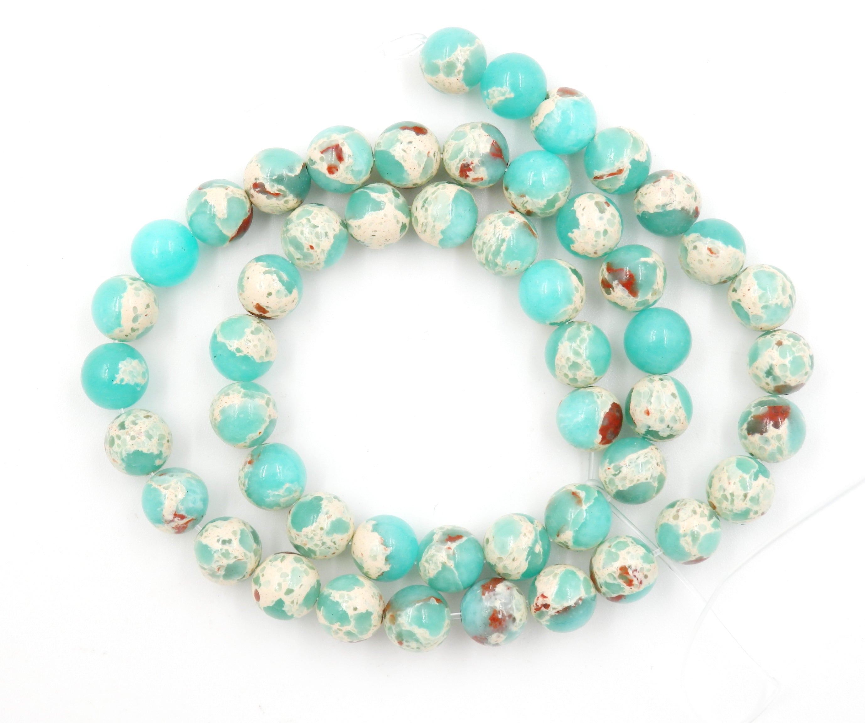 Malahill gemstone beads for jewelry making, sold per bag 5 strands inside, Green Agalmatolite Synthetic beads