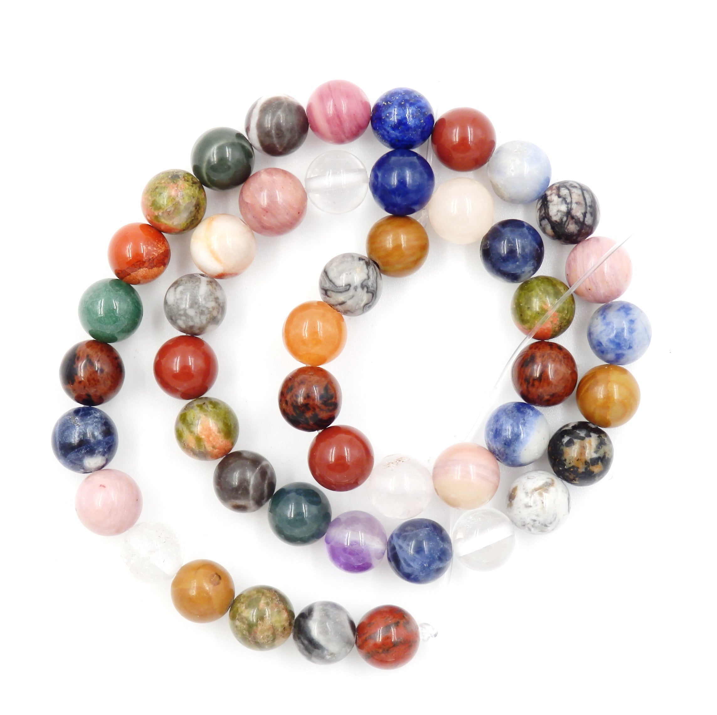 Malahill gemstone beads for jewelry making, sold per bag 5 strands inside, Mix Stone beads