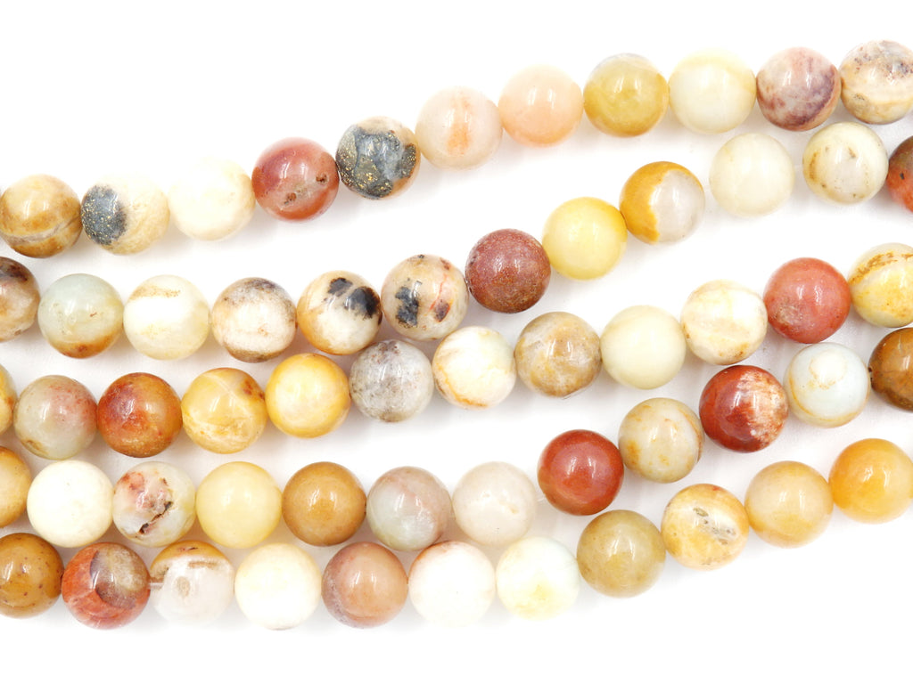 Malahill gemstone beads for jewelry making, sold per bag 5 strands inside, Yellow Amazonite beads