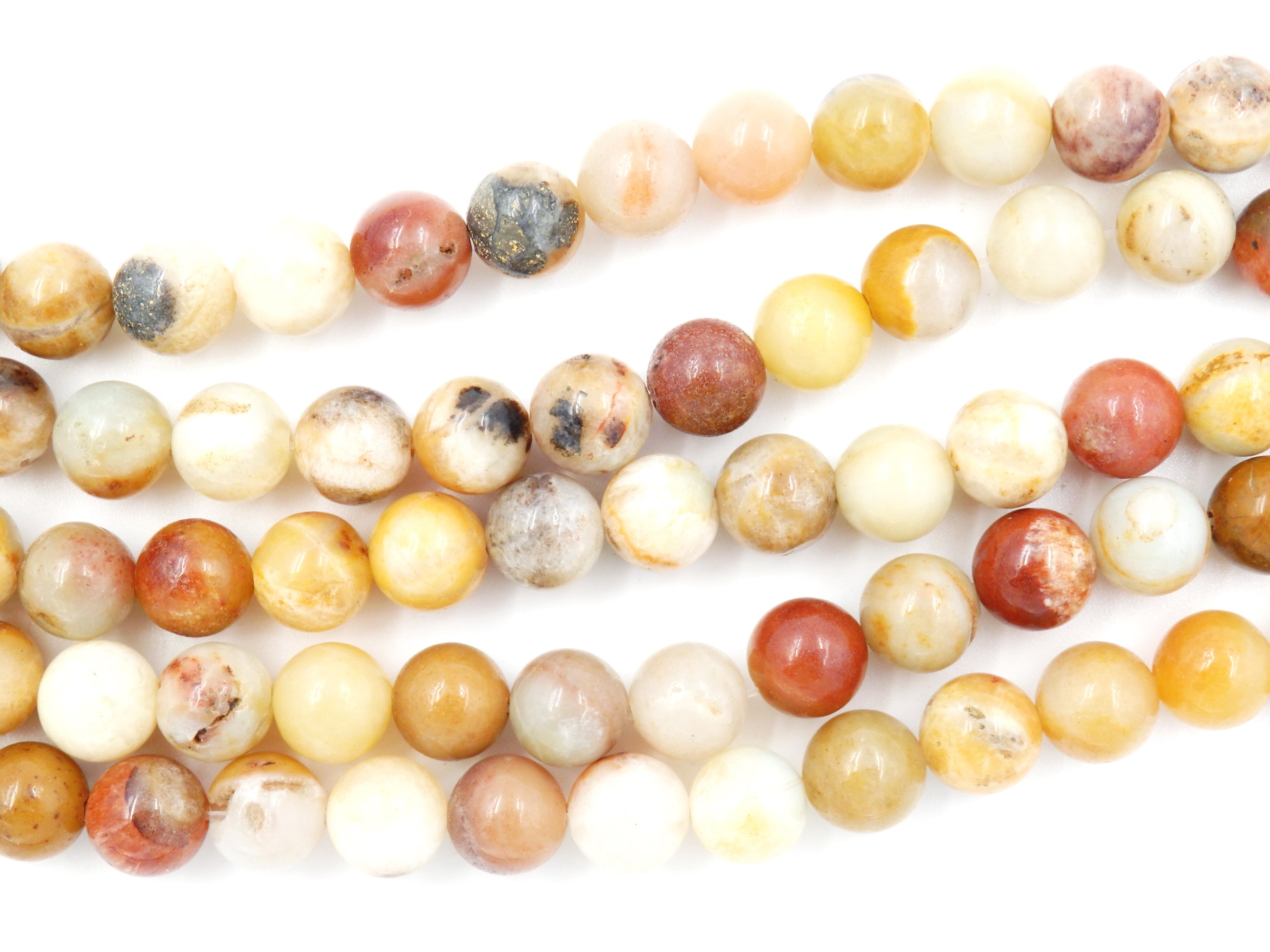 Malahill gemstone beads for jewelry making, sold per bag 5 strands inside, Yellow Amazonite beads