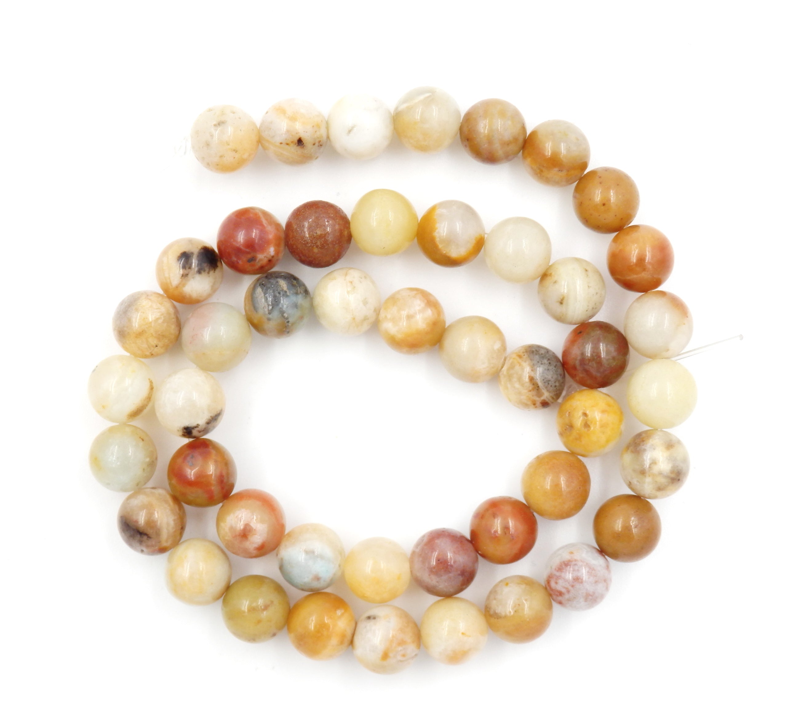 Malahill gemstone beads for jewelry making, sold per bag 5 strands inside, Yellow Amazonite beads