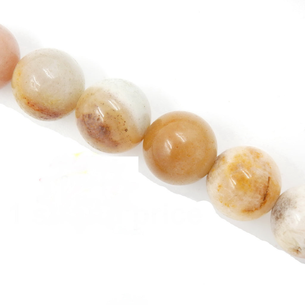 Malahill gemstone beads for jewelry making, sold per bag 5 strands inside, Yellow Amazonite beads