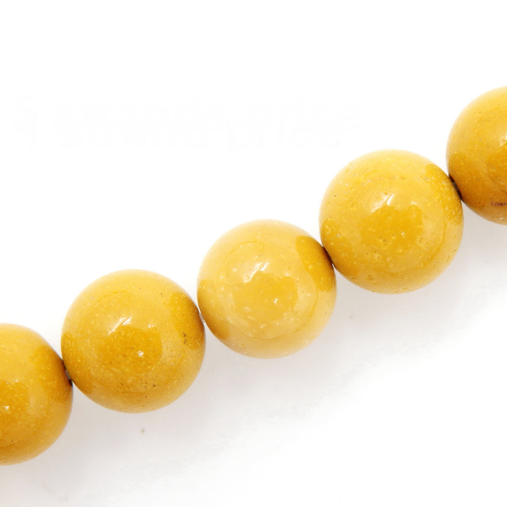 Malahill gemstone beads for jewelry making, sold per bag 5 strands inside, Yellow Mookaite beads