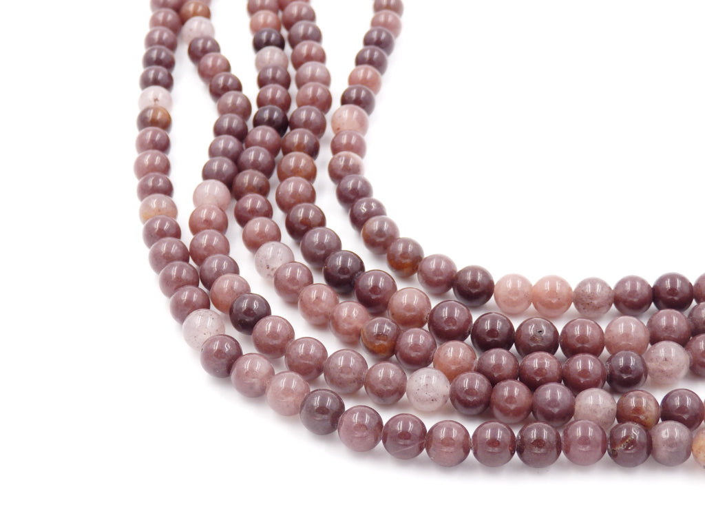 Malahill gemstone beads for jewelry making, sold per bag 5 strands inside, Purple Aventurine beads