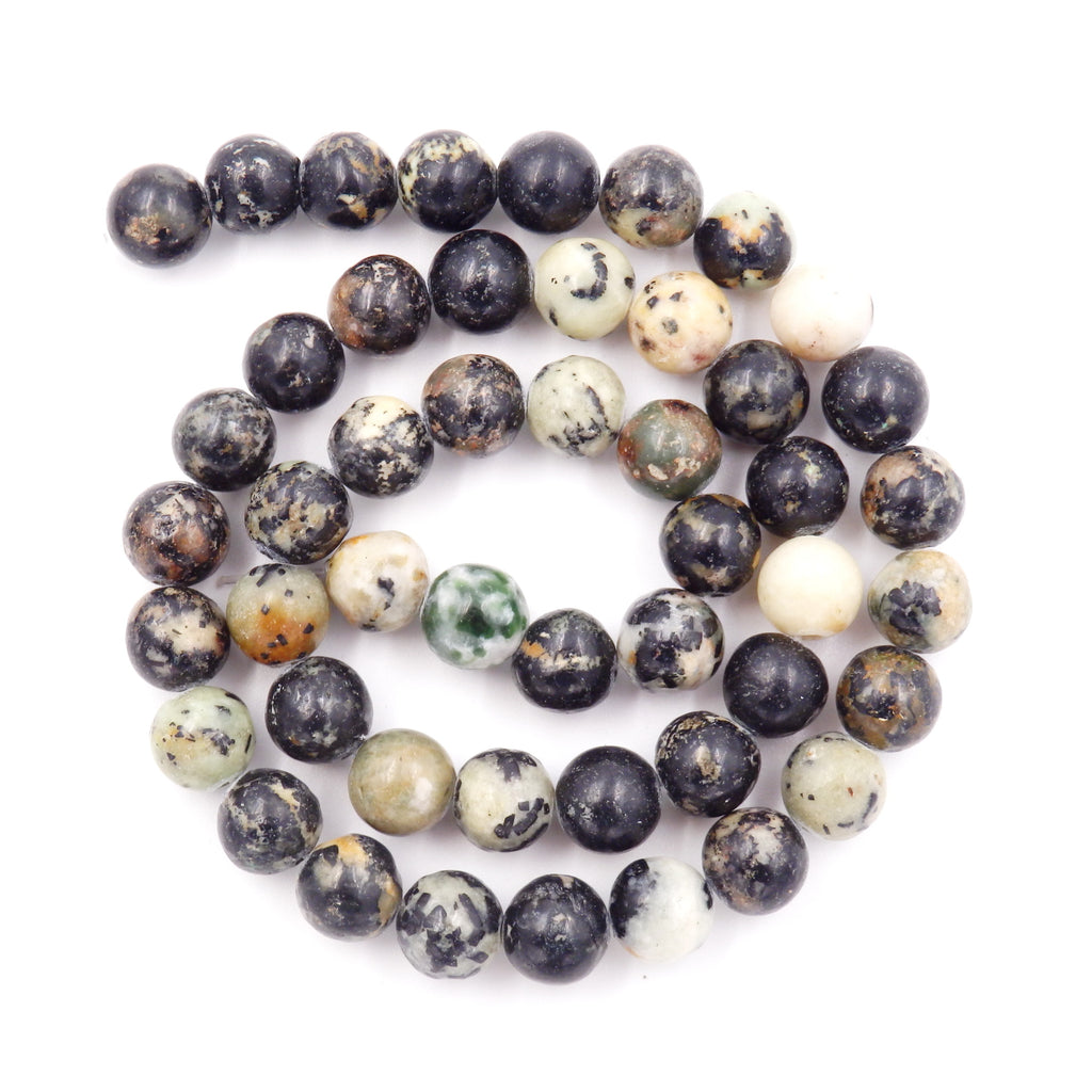 Malahill gemstone beads for jewelry making, sold per bag 5 strands inside, Black Turquoise beads