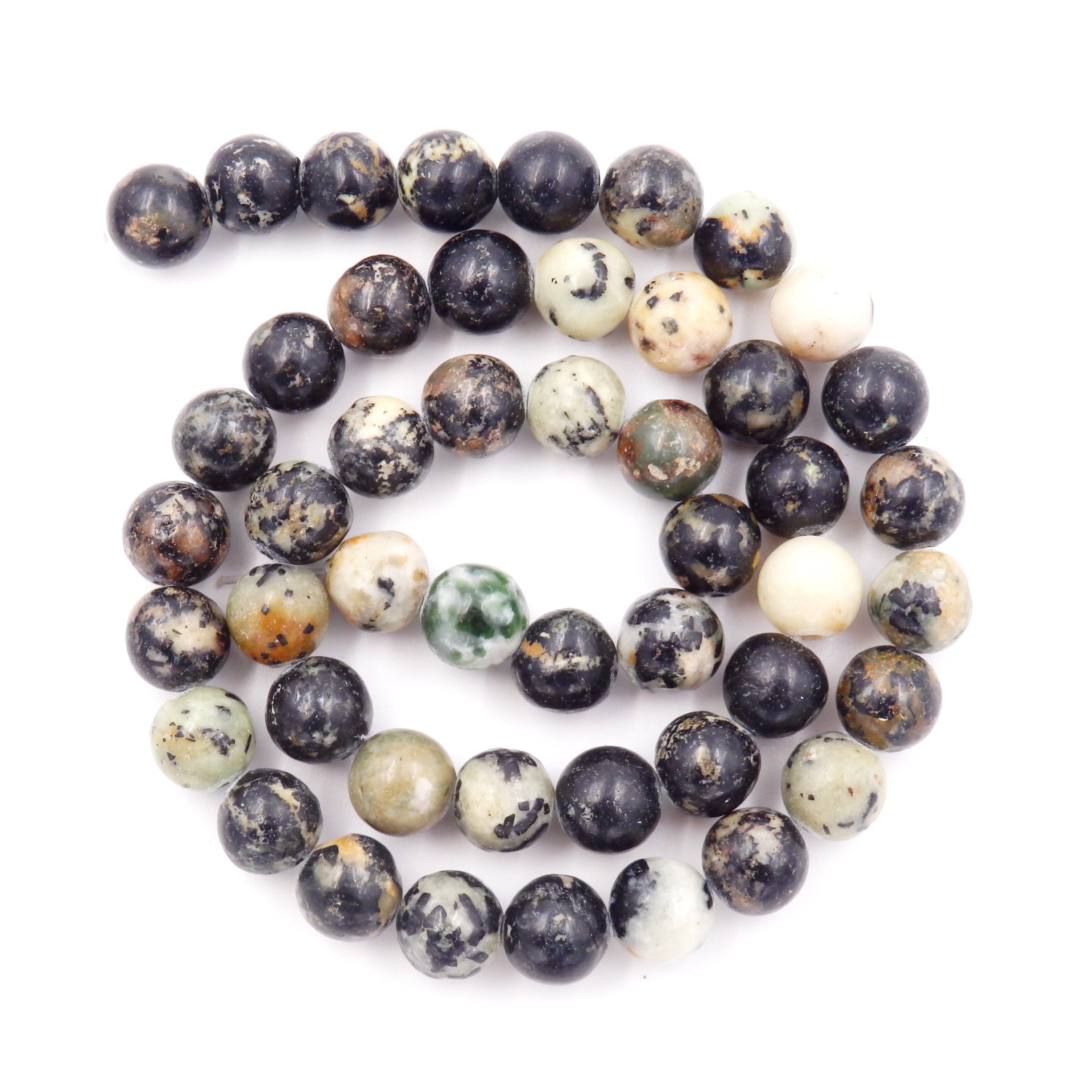 Malahill gemstone beads for jewelry making, sold per bag 5 strands inside, Black Turquoise beads