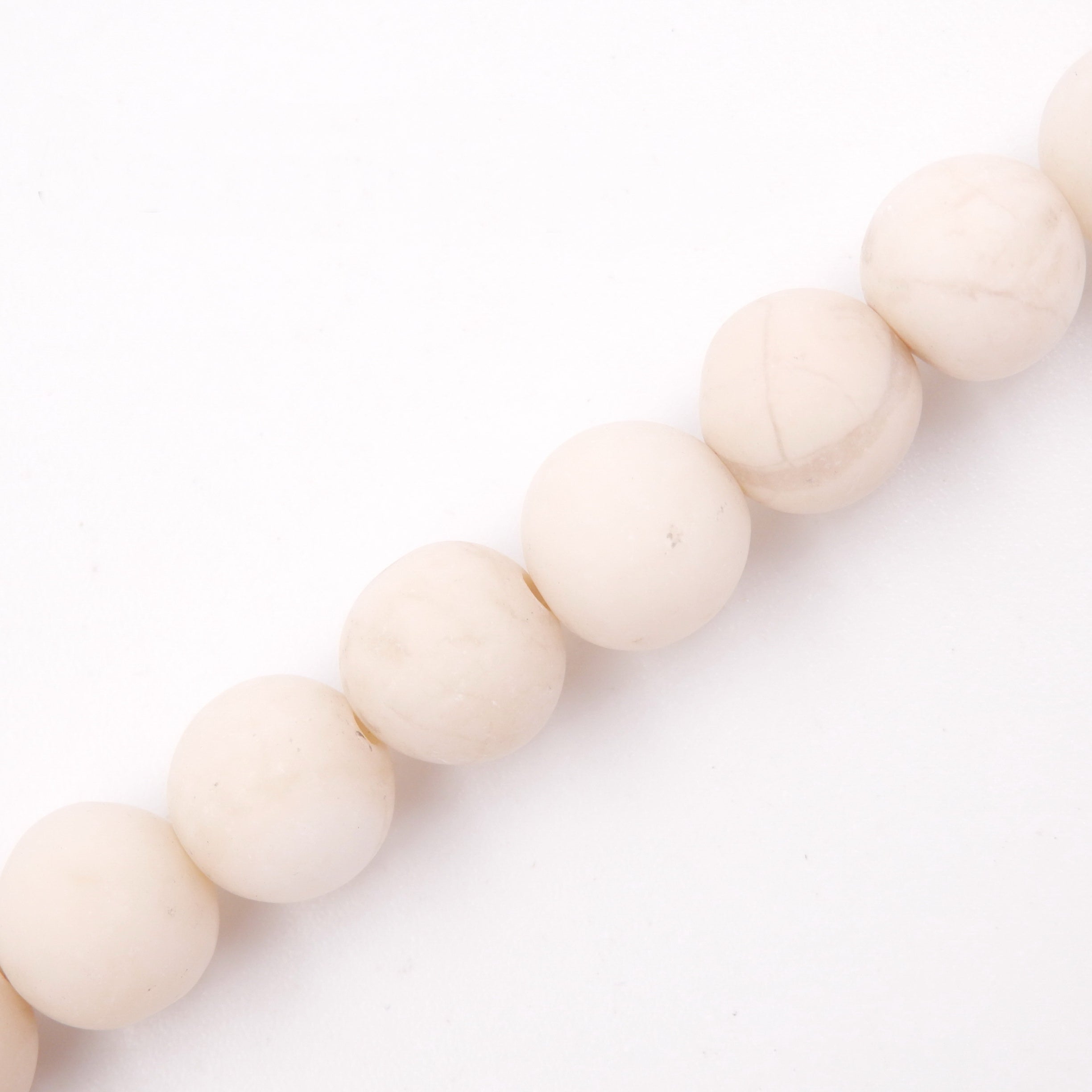 Malahill gemstone beads for jewelry making, sold per bag 5 strands inside, White Fossil beads
