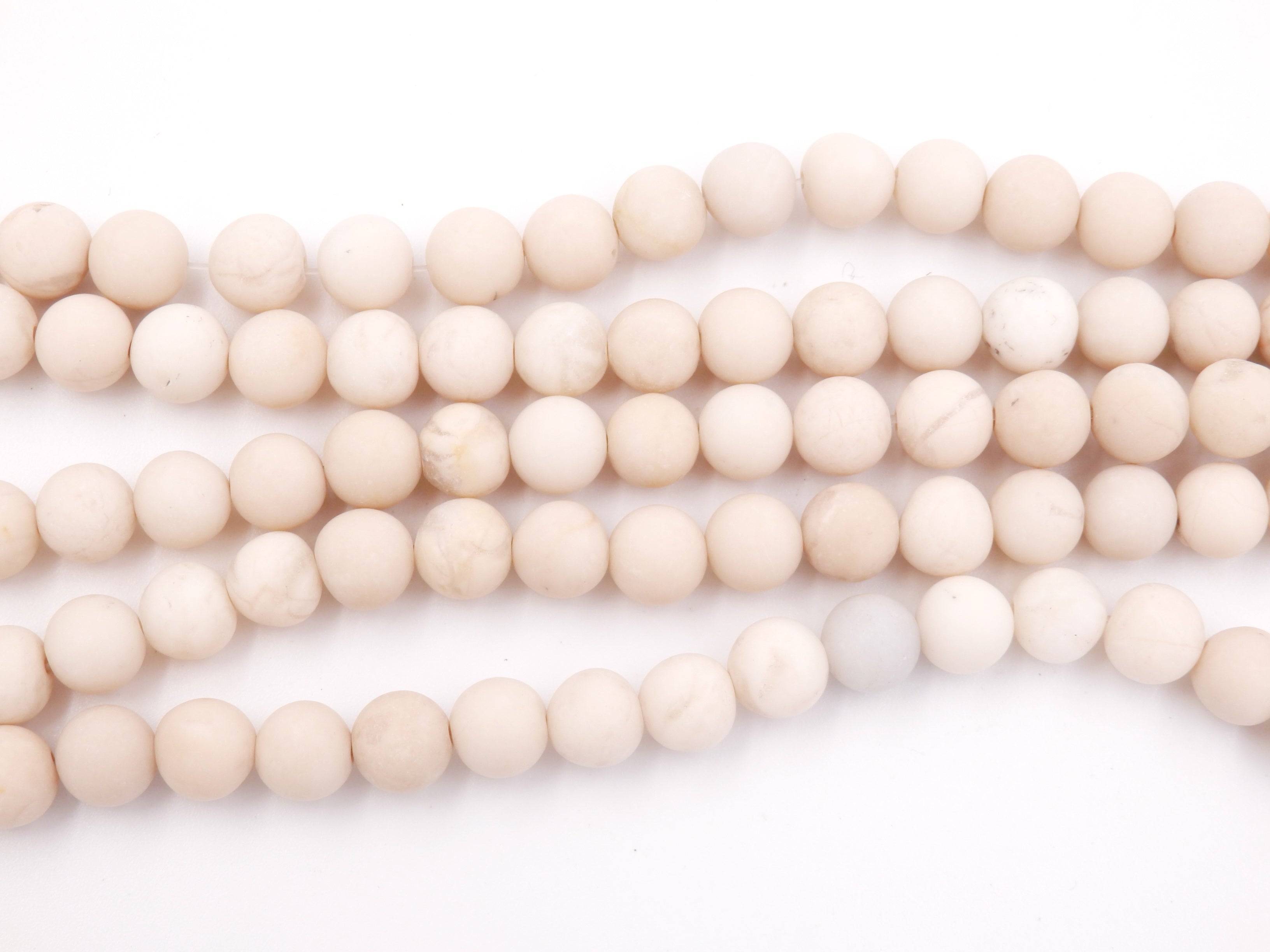 Malahill gemstone beads for jewelry making, sold per bag 5 strands inside, White Fossil beads