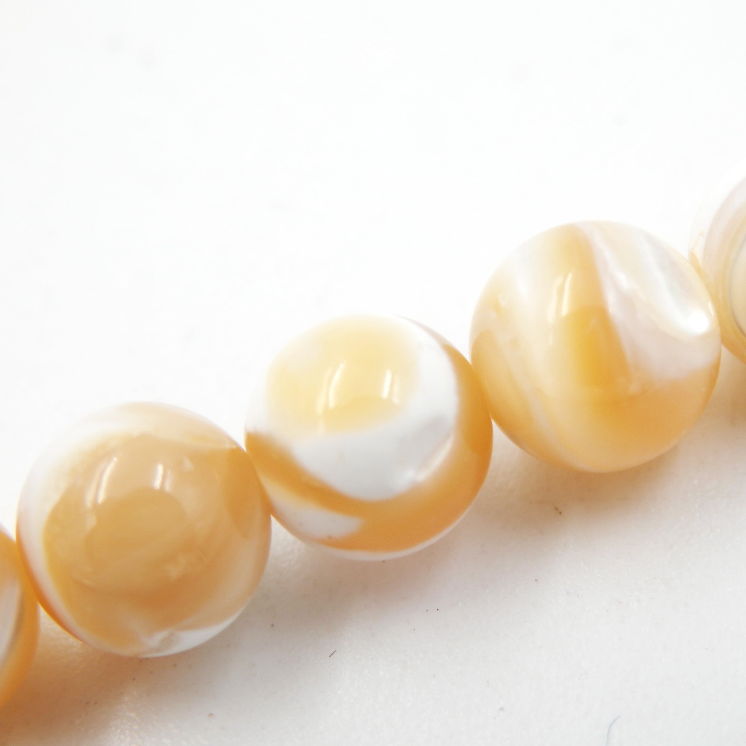 Malahill gemstone beads for jewelry making, sold per bag 5 strands inside, Trumpet Shell Khaki beads