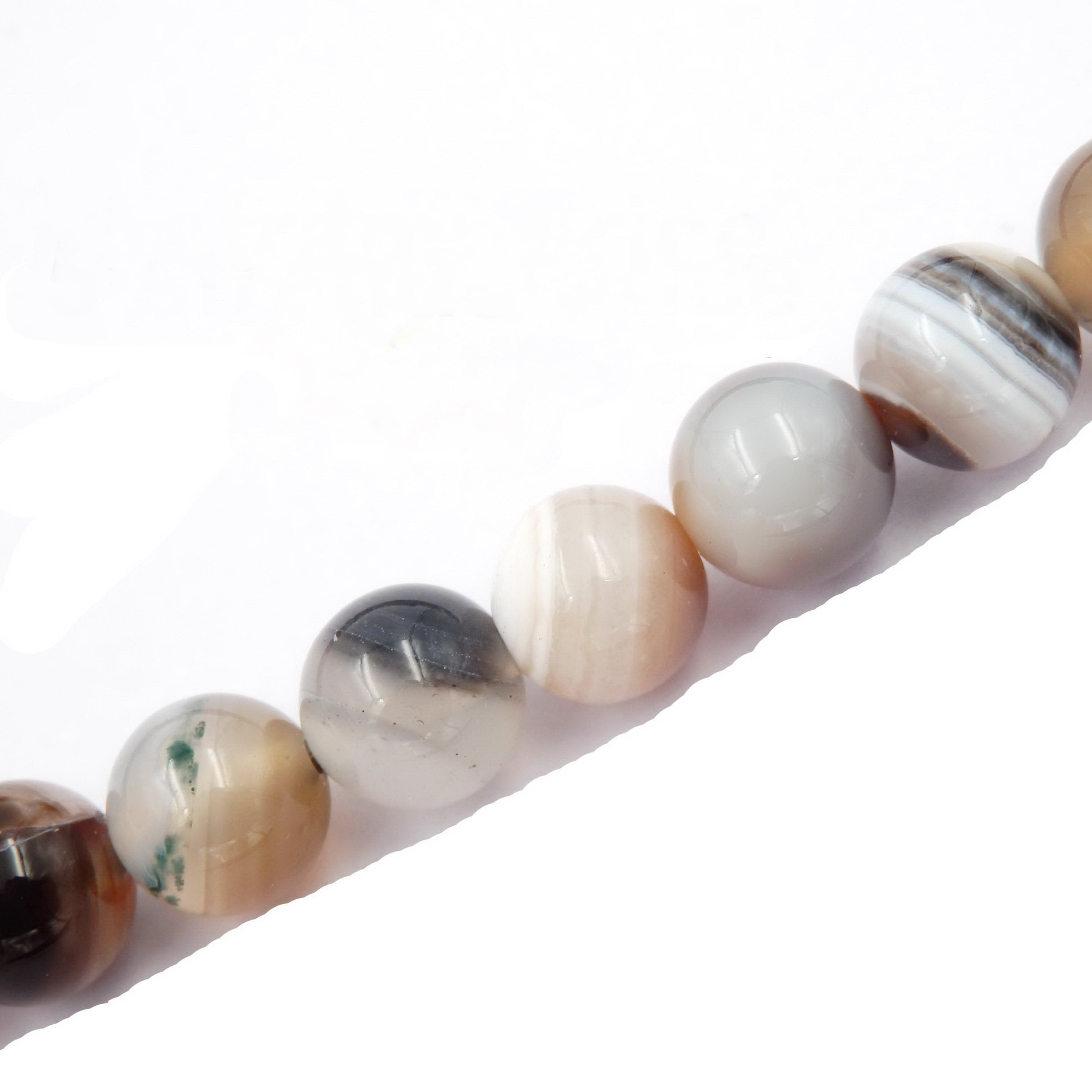 Malahill gemstone beads for jewelry making, sold per bag 5 strands inside, Botswana Agate beads