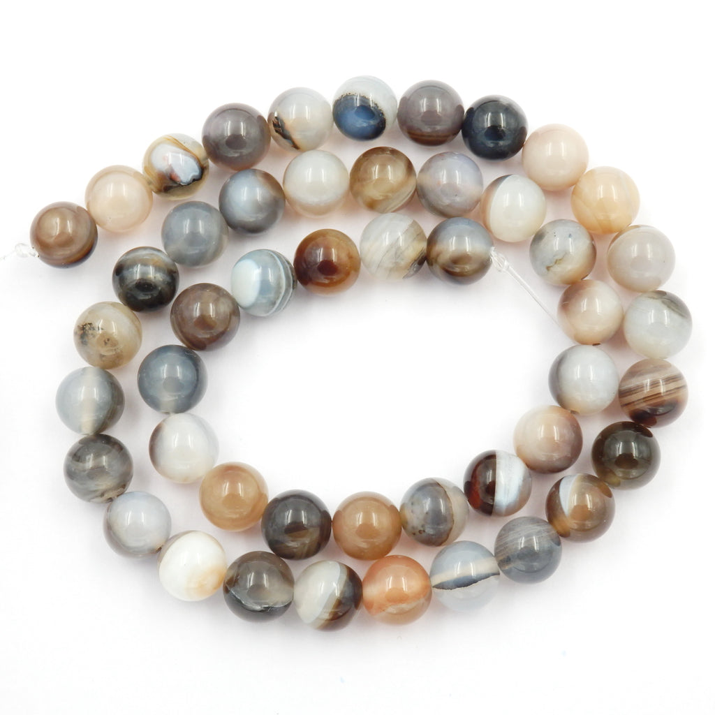 Malahill gemstone beads for jewelry making, sold per bag 5 strands inside, Botswana Agate beads