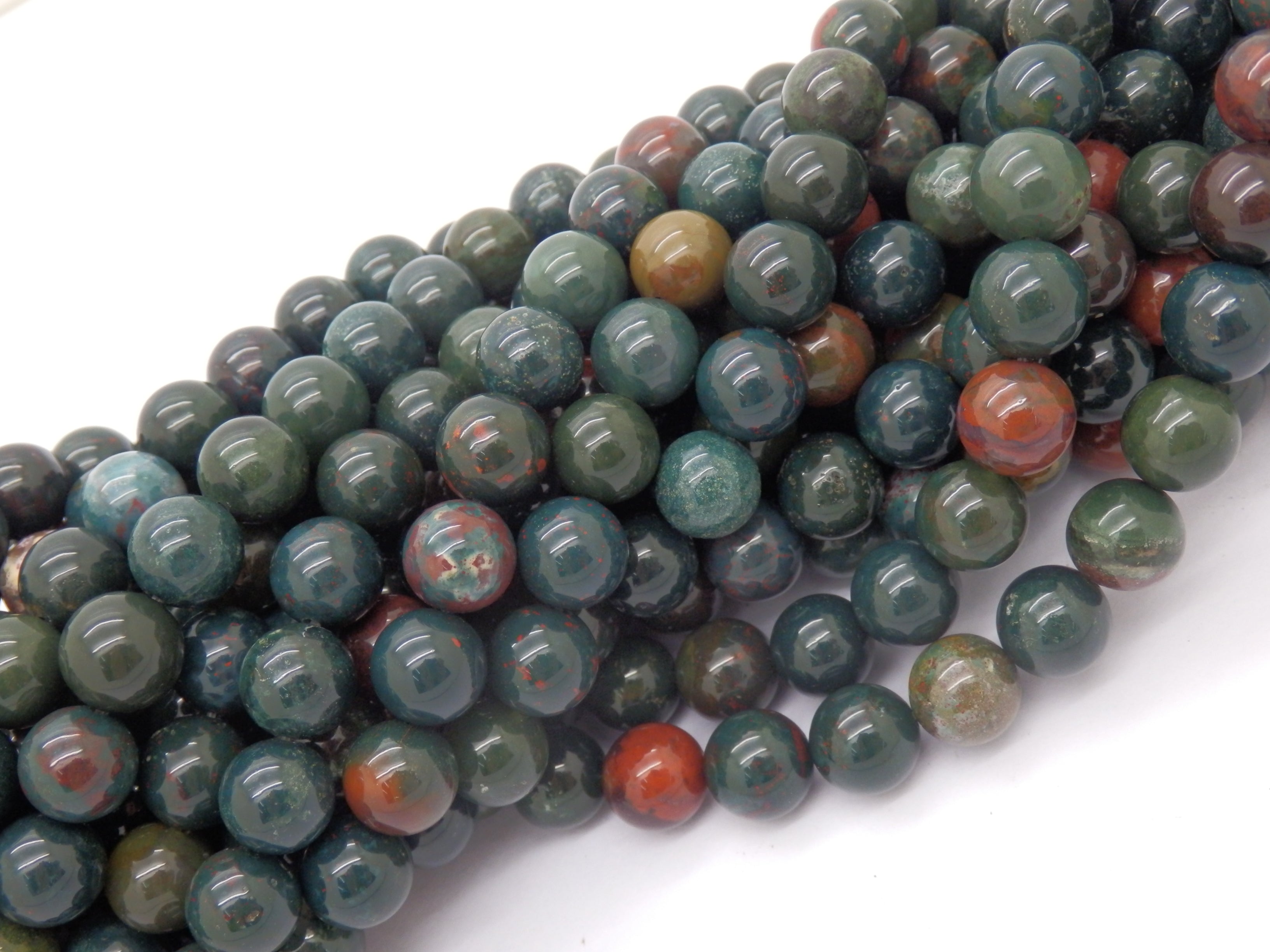 Malahill gemstone beads for jewelry making, sold per bag 5 strands inside, Bloodstone beads