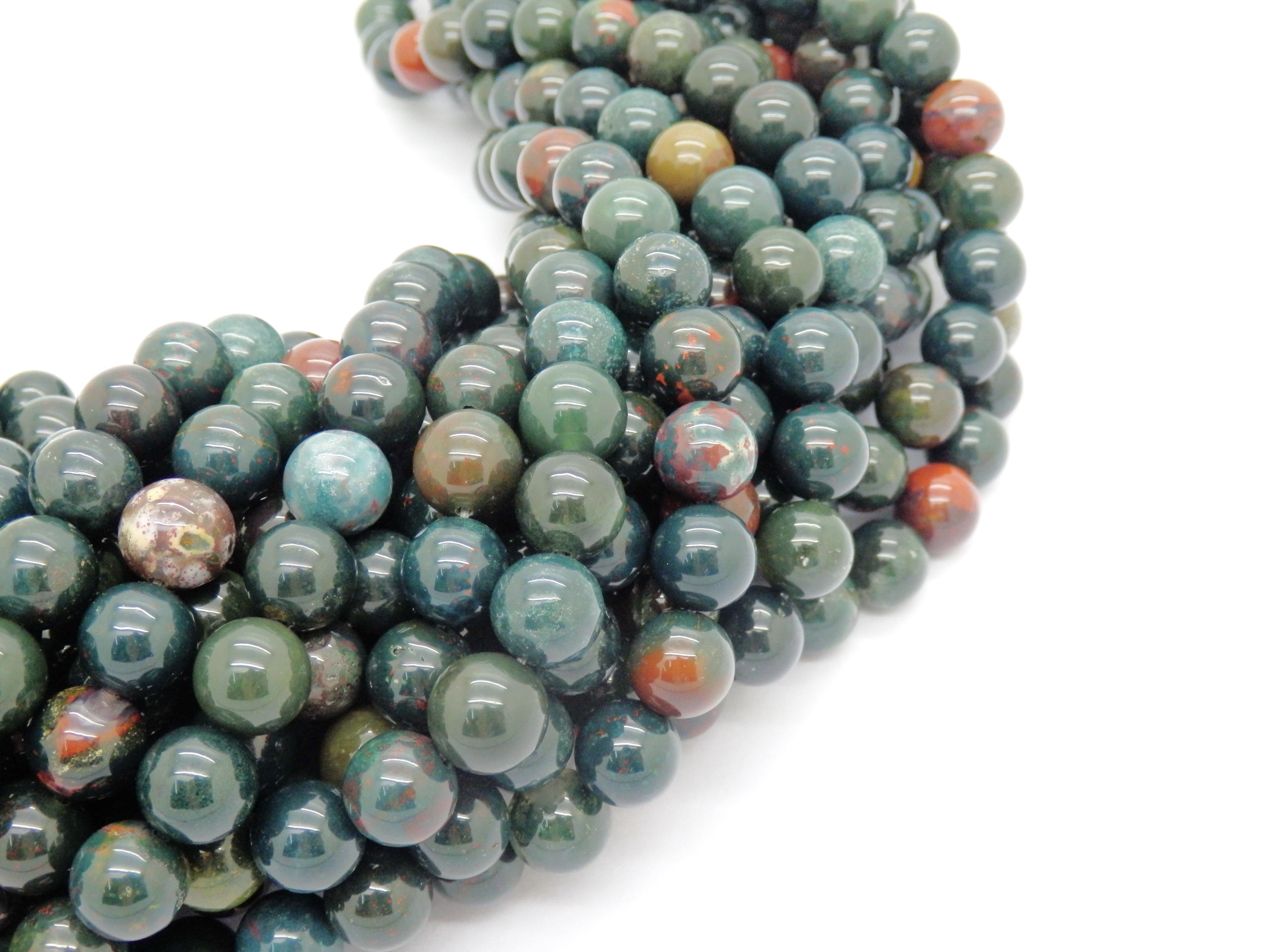 Malahill gemstone beads for jewelry making, sold per bag 5 strands inside, Bloodstone beads