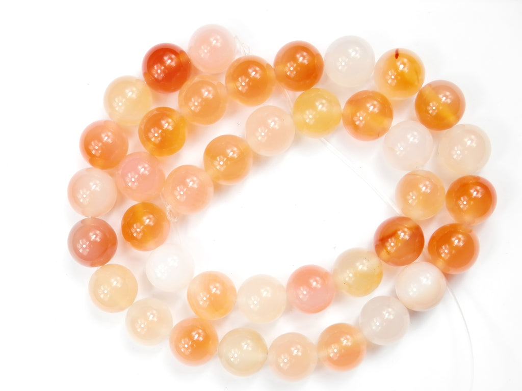 Malahill gemstone beads for jewelry making, sold per bag 5 strands inside, Orange Carnelian beads