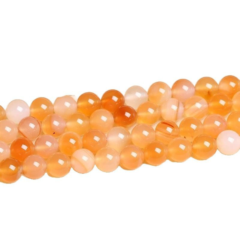 Malahill gemstone beads for jewelry making, sold per bag 5 strands inside, Orange Carnelian beads